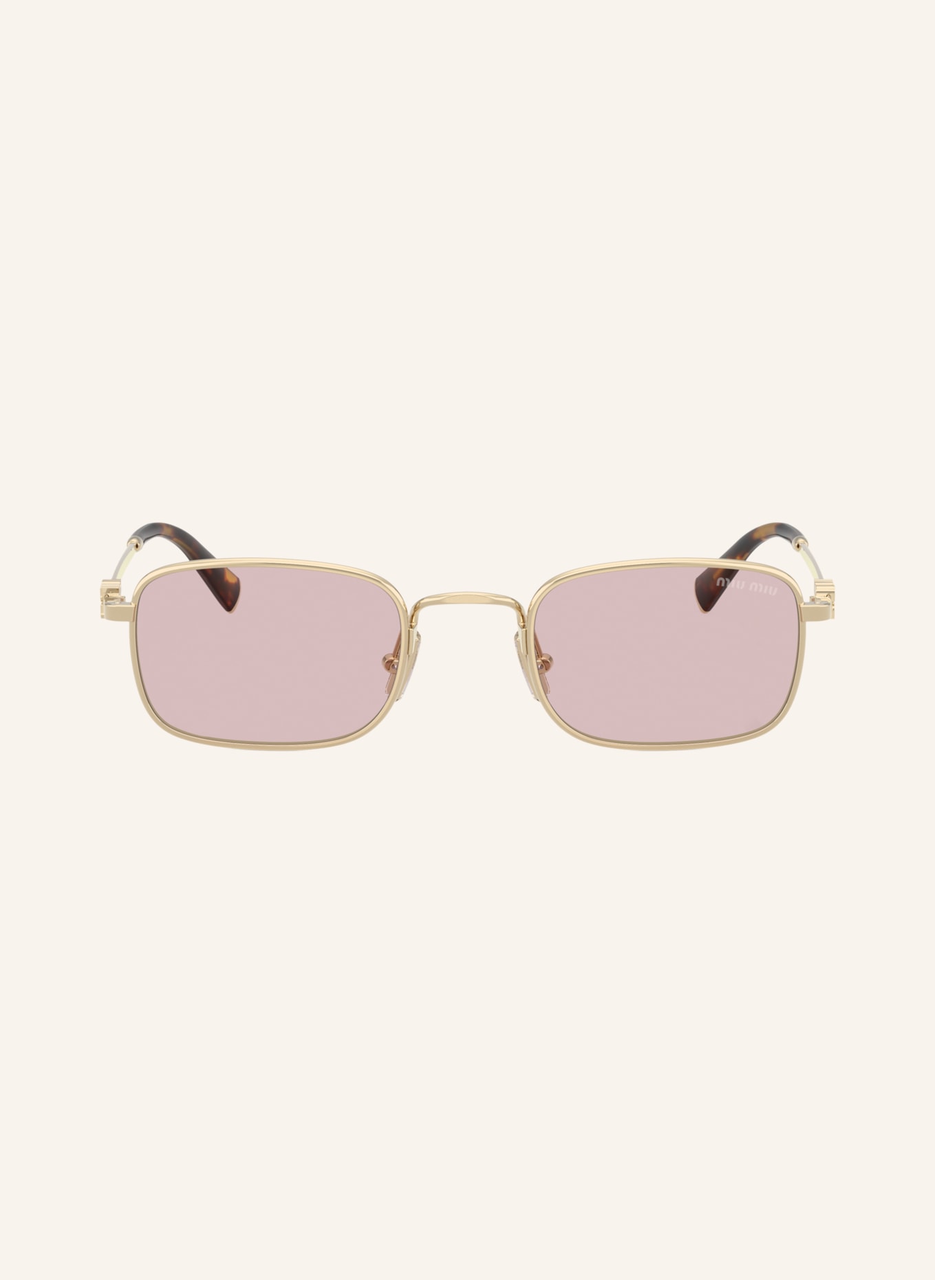 MIU MIU Sunglasses MU A53S: GOLD/PINK