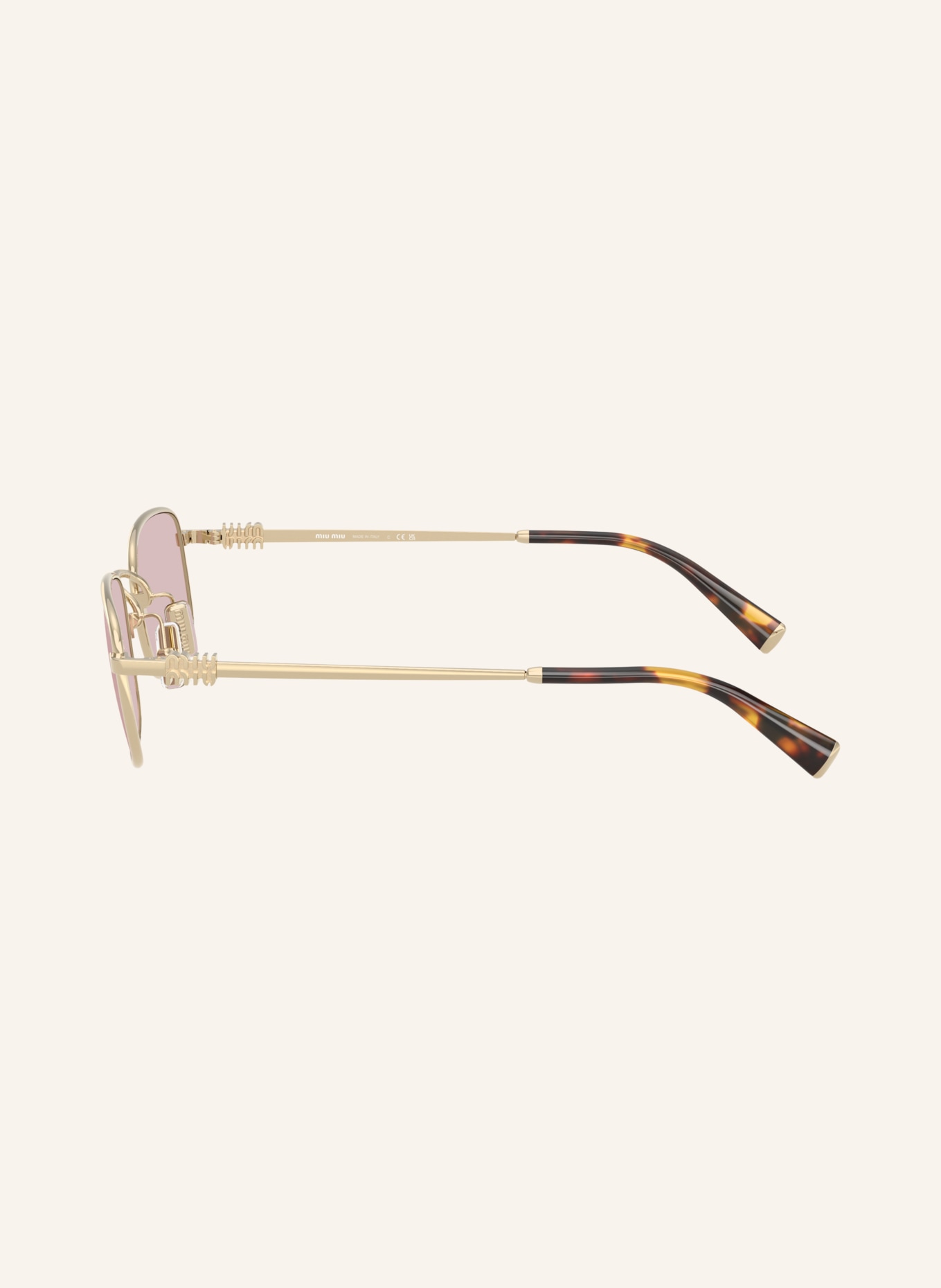 MIU MIU Sunglasses MU A53S: GOLD/PINK