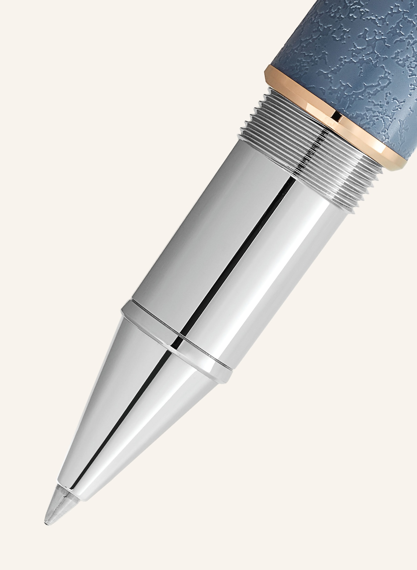 MONTBLANC Rollerball WRITERS EDITION HOMAGE TO JOHANN WOLFGANG VON GOETHE: BLAUGRAU / SILBER / GOLD