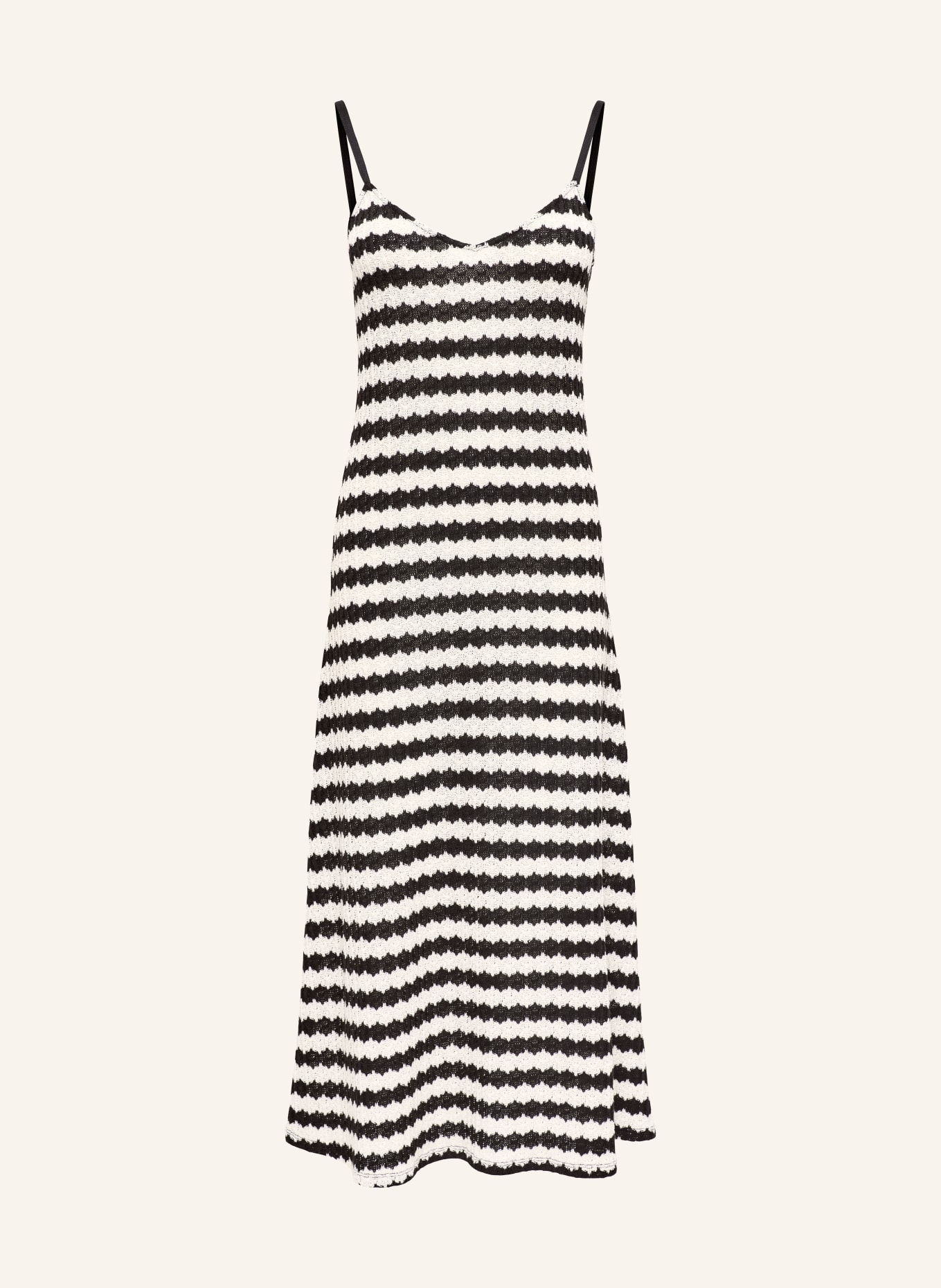 ONLY pletené šaty: ČERNÁ / BÍLÁ