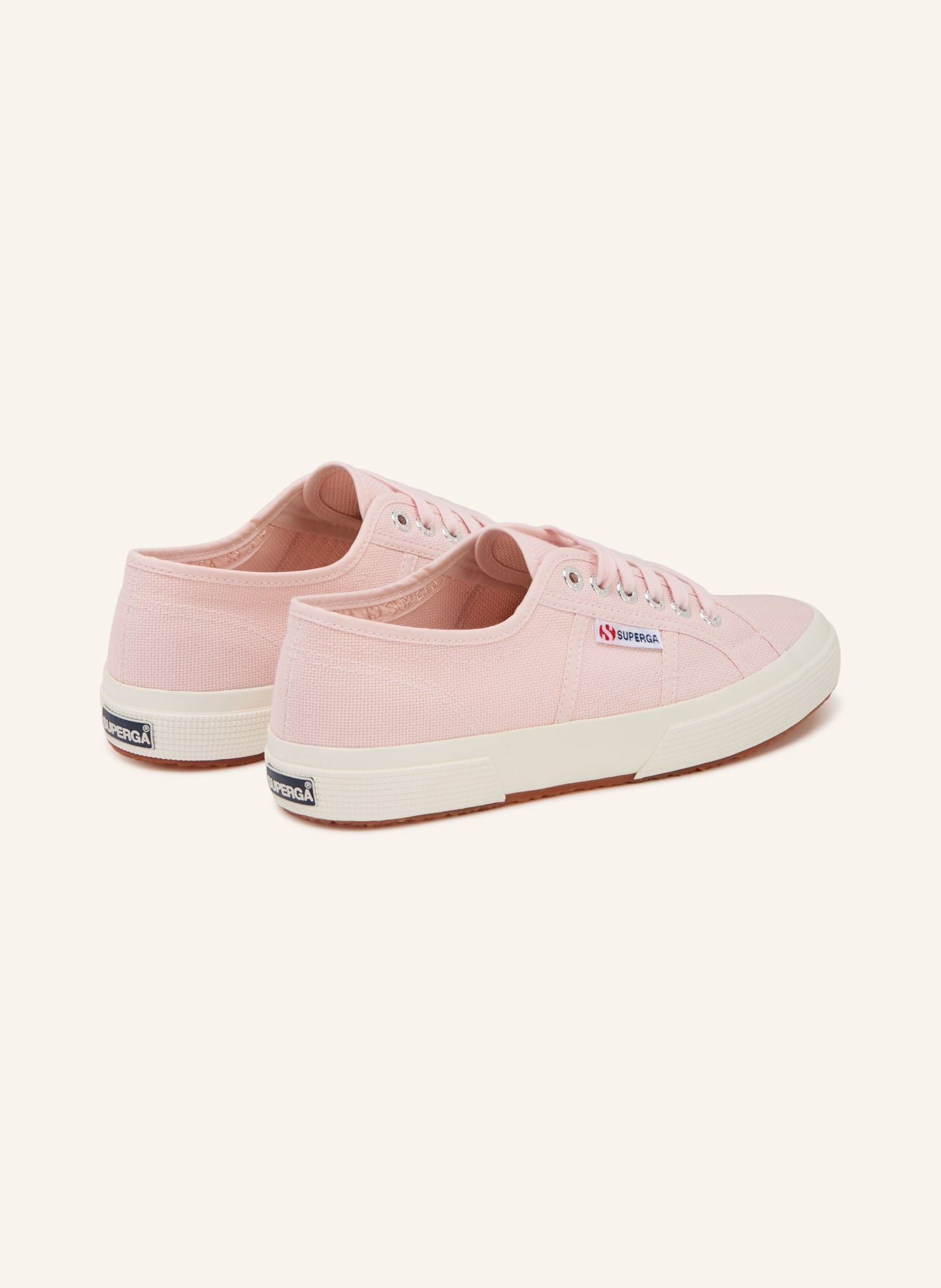 SUPERGA Sneakersy 2750 COTU CLASSIC: SVĚTLE RŮŽOVÁ / STŘÍBRNÁ