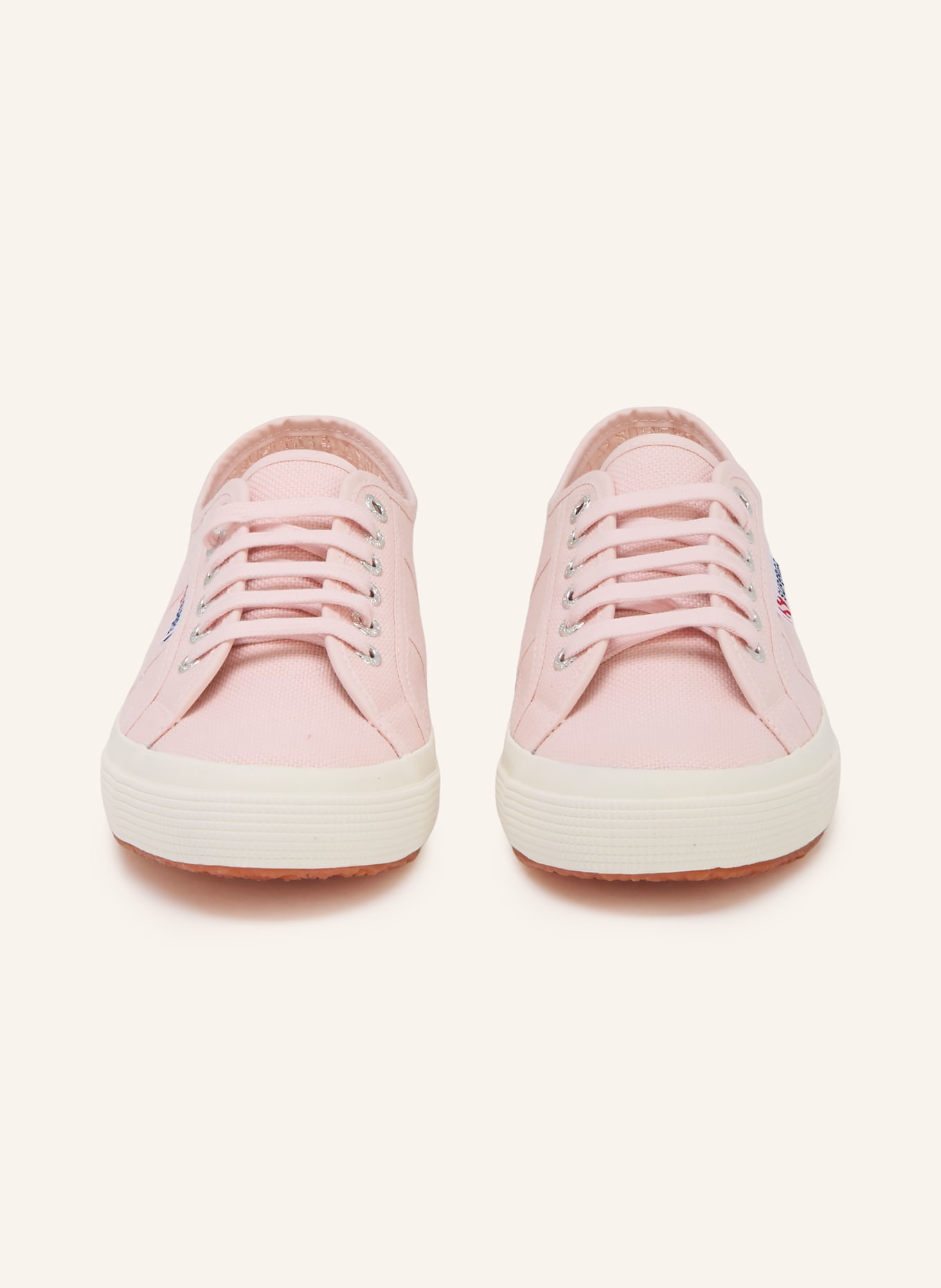 SUPERGA Sneakersy 2750 COTU CLASSIC: SVĚTLE RŮŽOVÁ / STŘÍBRNÁ