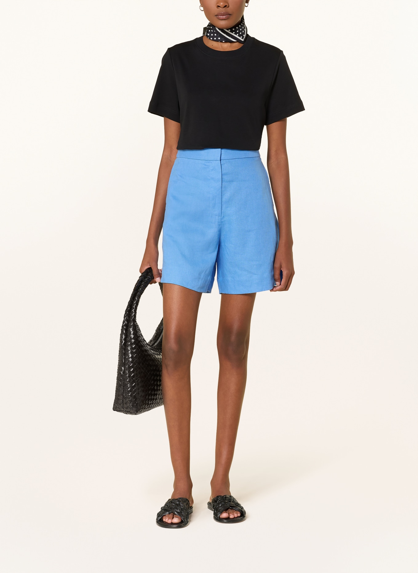 COS Leinenshorts: BLAU