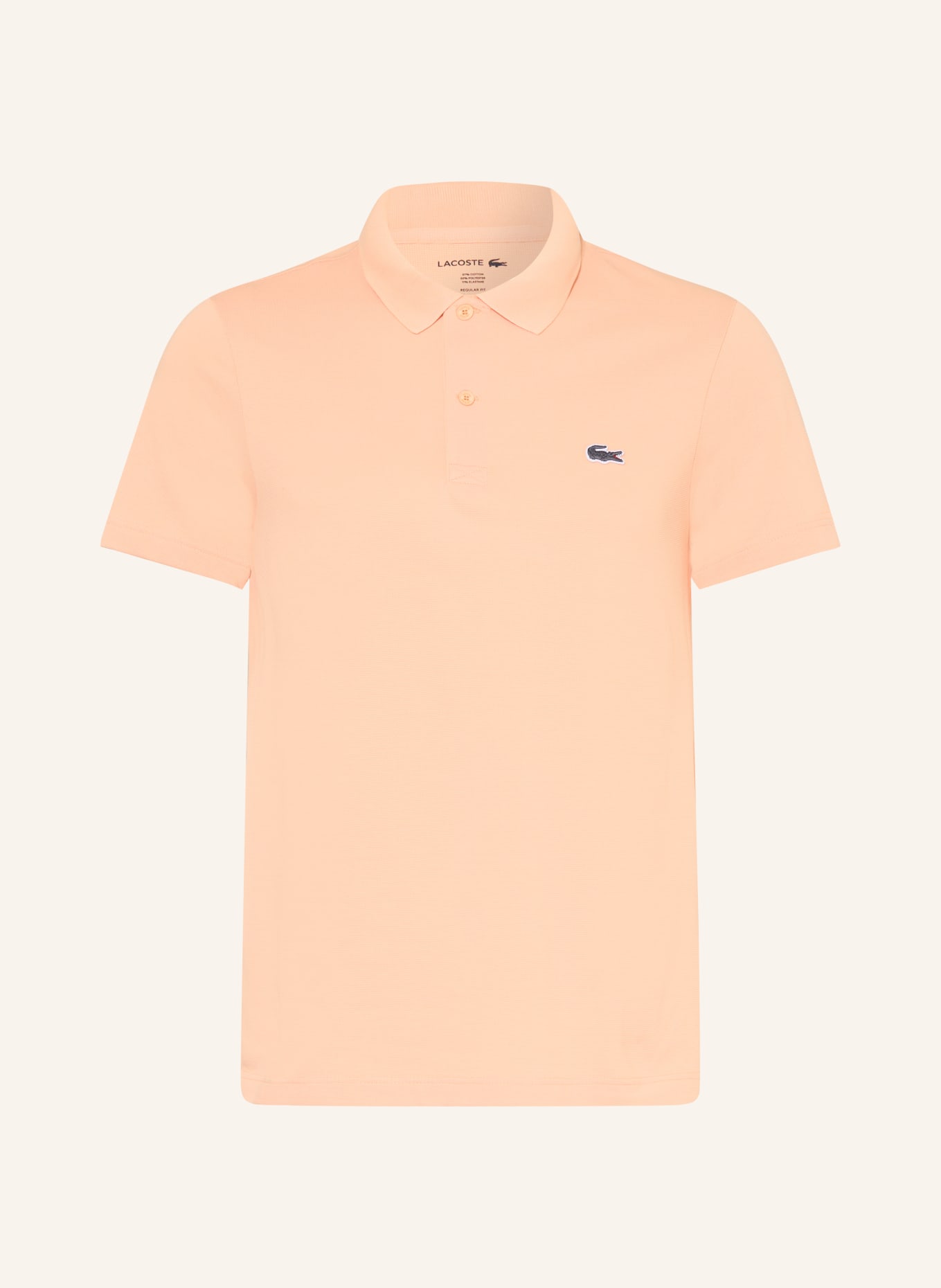 LACOSTE Strick-Poloshirt Regular Fit: HELLROT