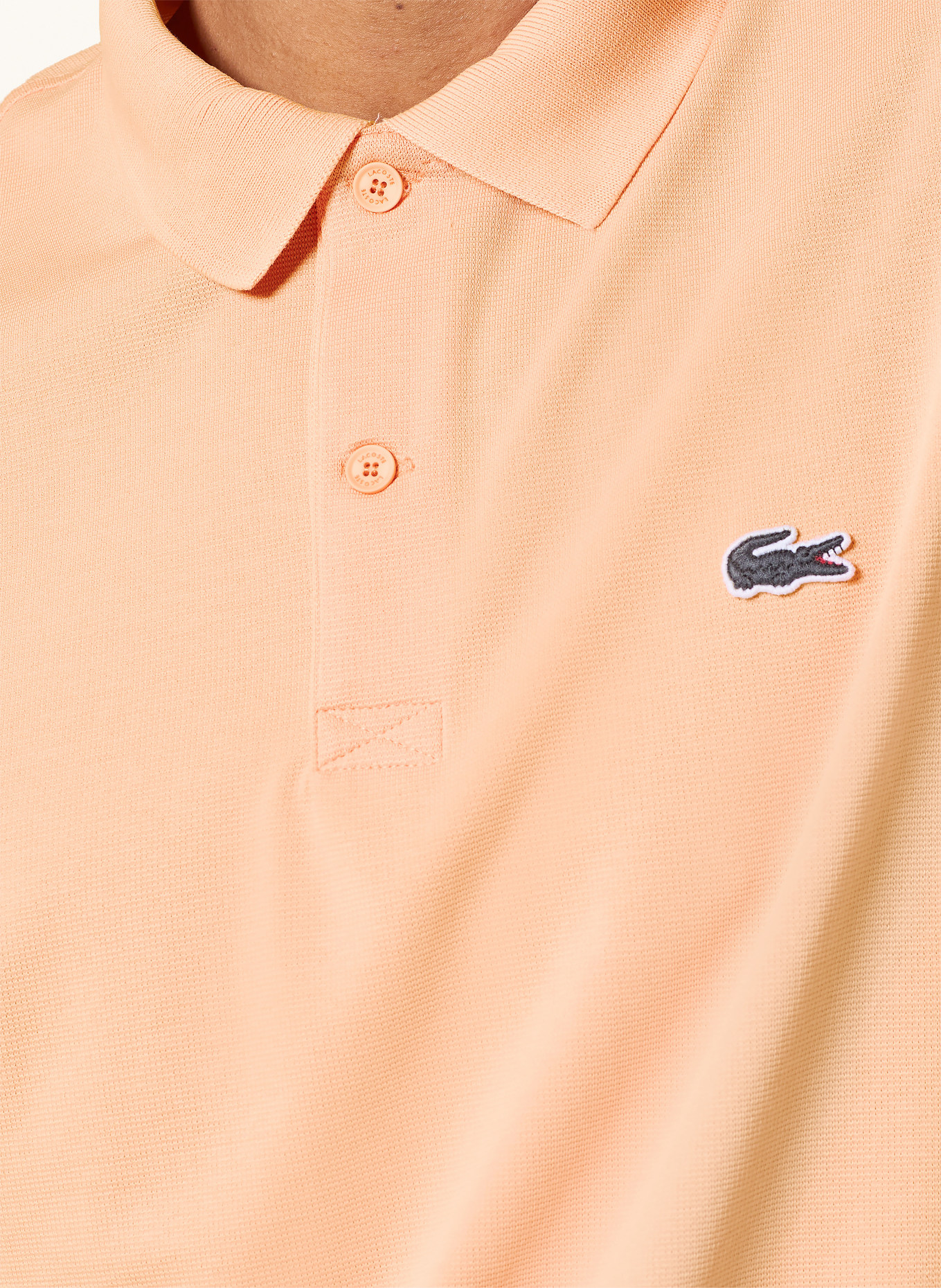 LACOSTE Strick-Poloshirt Regular Fit: HELLROT