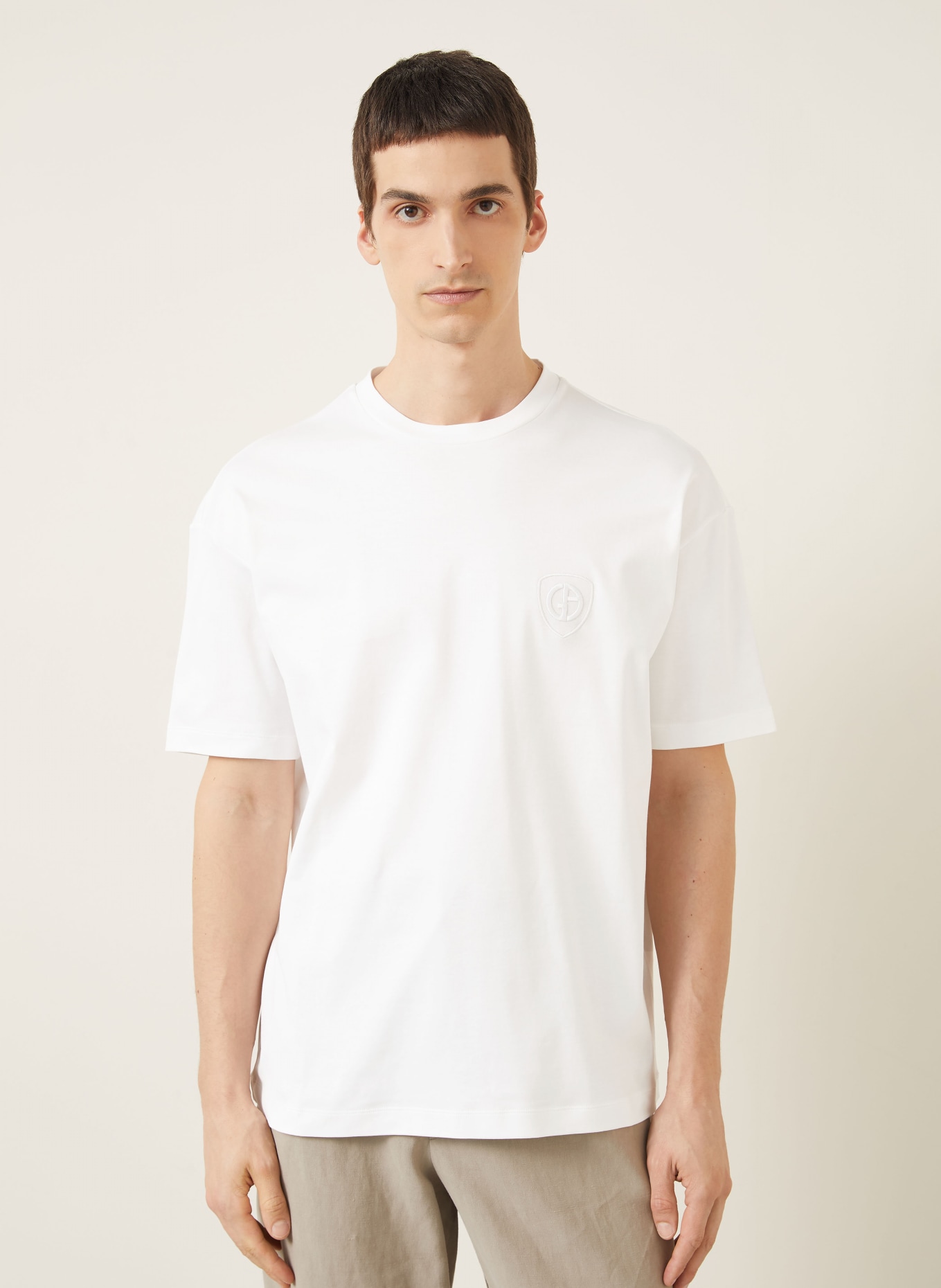 GIORGIO ARMANI tričko: BÍLÁ