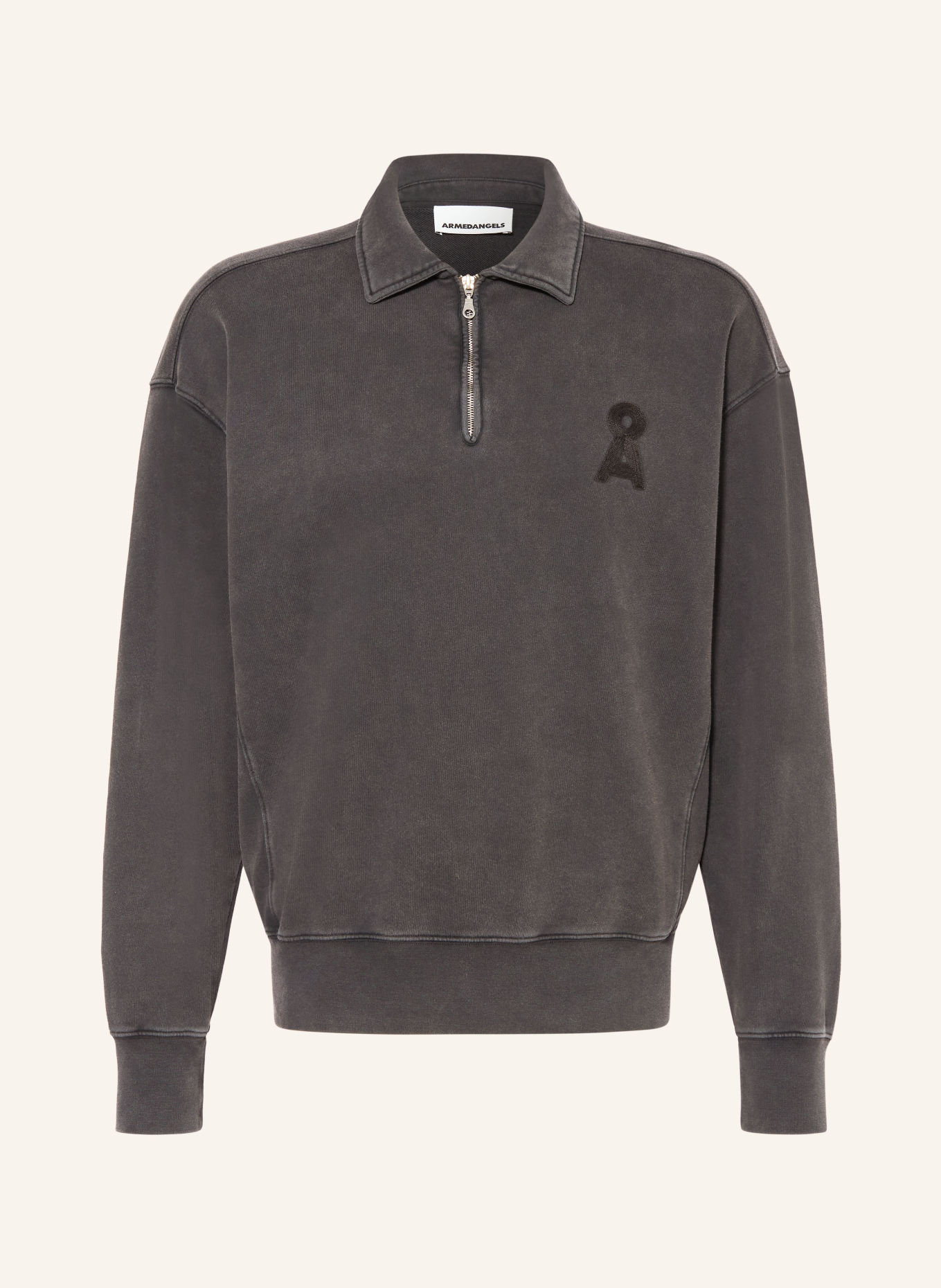 ARMEDANGELS Sweat Troyer ICONIC Å TEMAAL: DARK GRAY