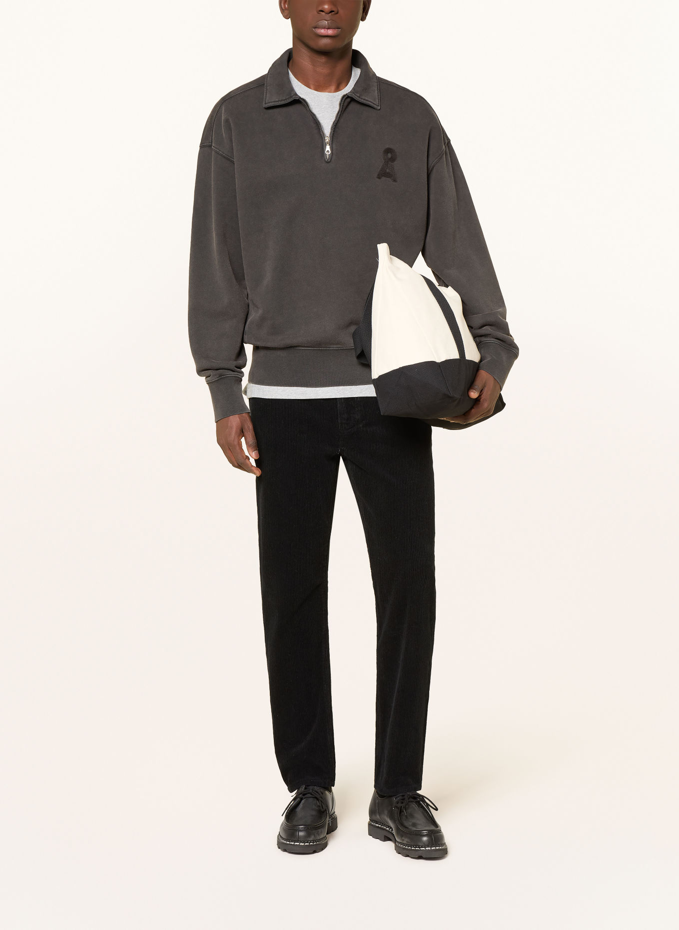 ARMEDANGELS Sweat Troyer ICONIC Å TEMAAL: DARK GRAY