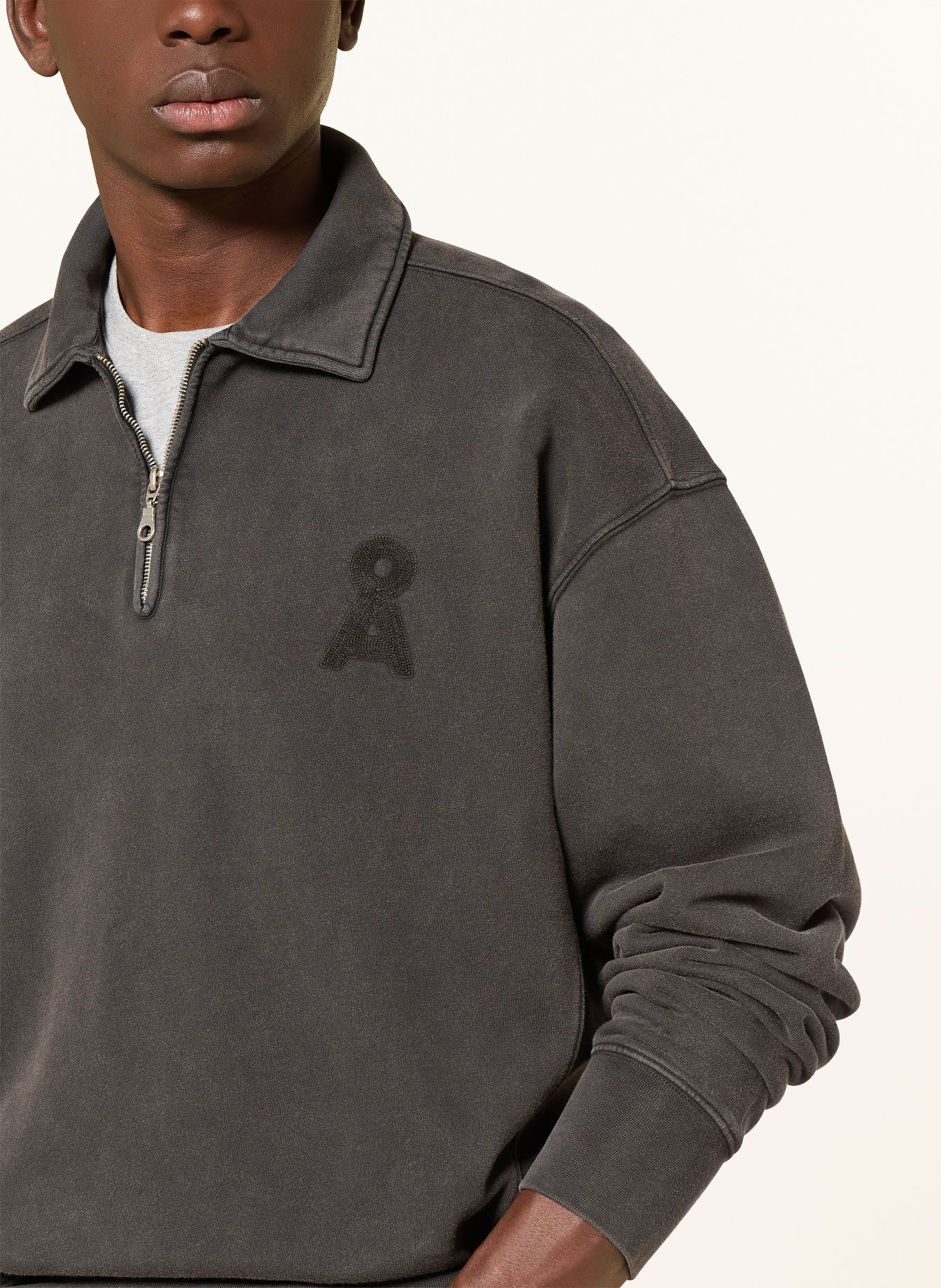 ARMEDANGELS Sweat Troyer ICONIC Å TEMAAL: DARK GRAY