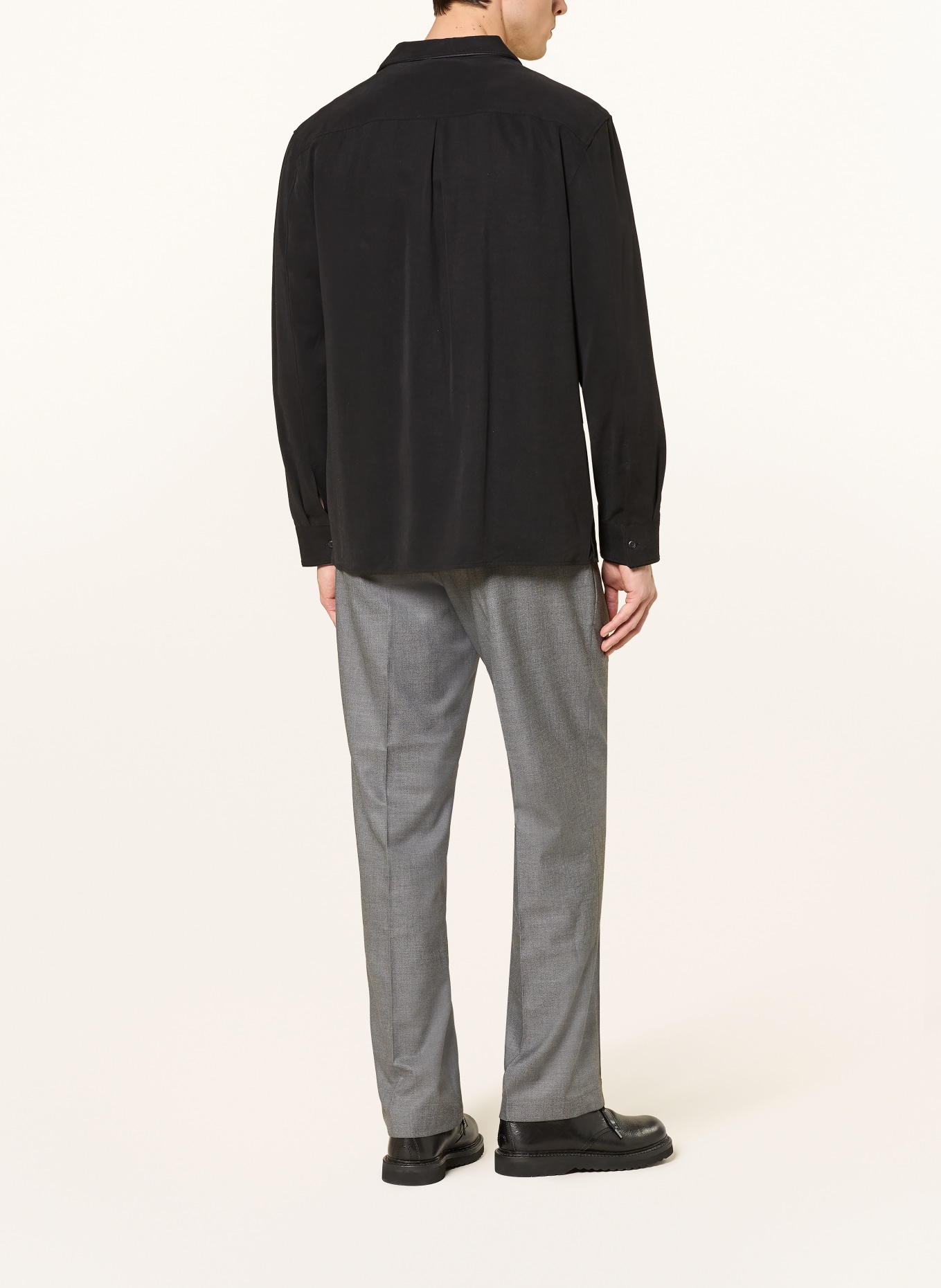 Calvin Klein Chino coupe droite: GRIS FONCÉ