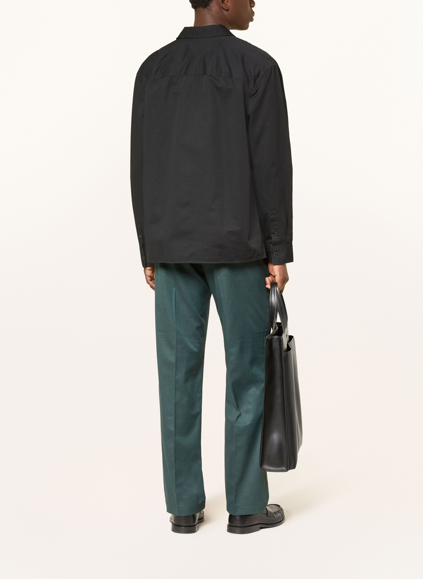 Calvin Klein Chino coupe droite: BLEU PÉTROLE