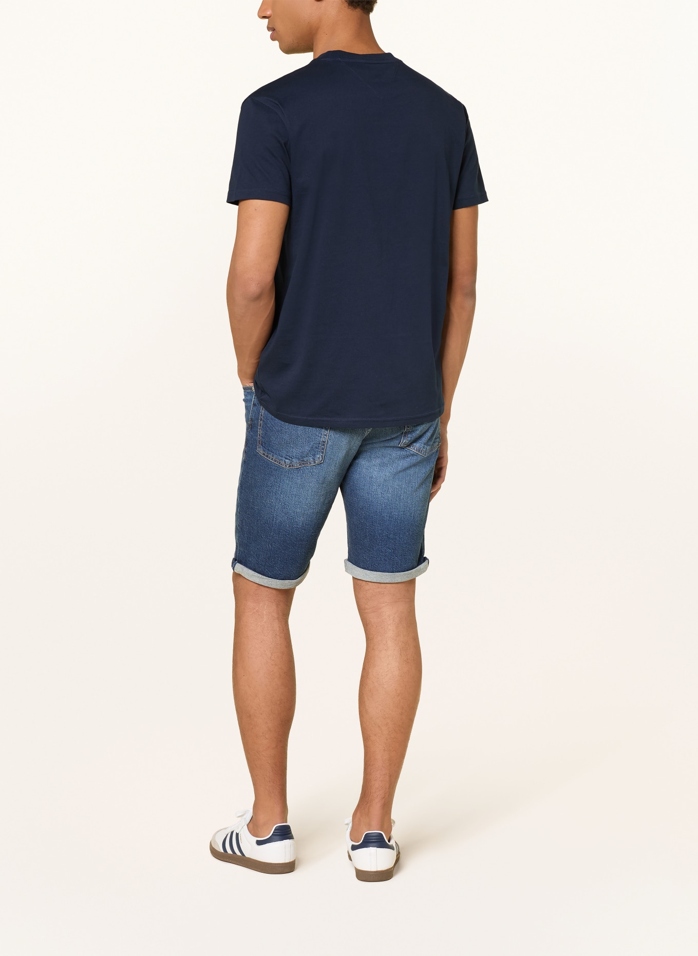 TOMMY JEANS T-Shirt: DUNKELBLAU / ROT / WEISS