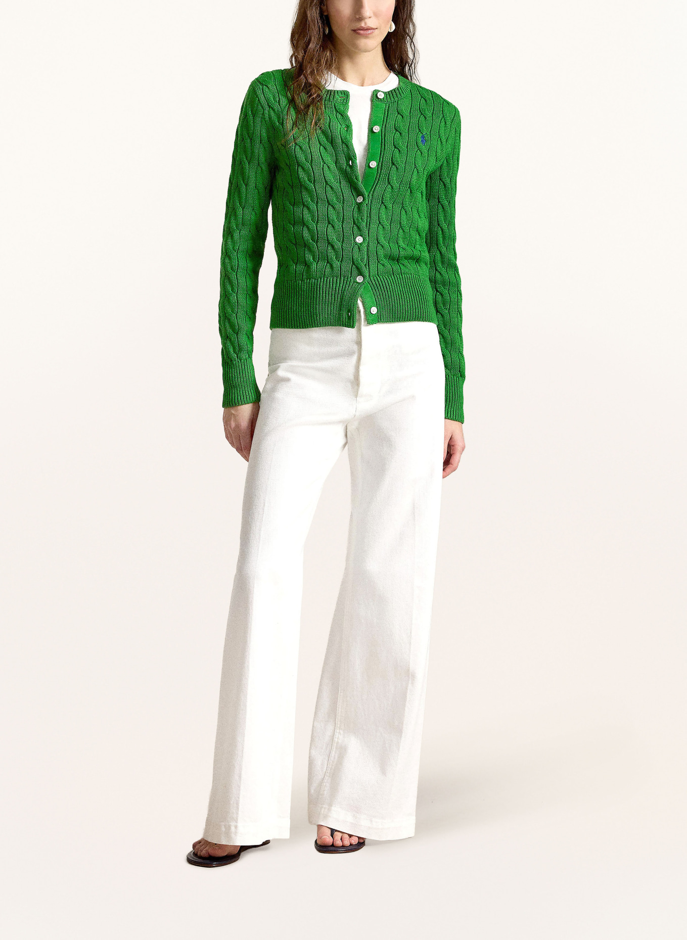 POLO RALPH LAUREN Strickjacke: GRÜN