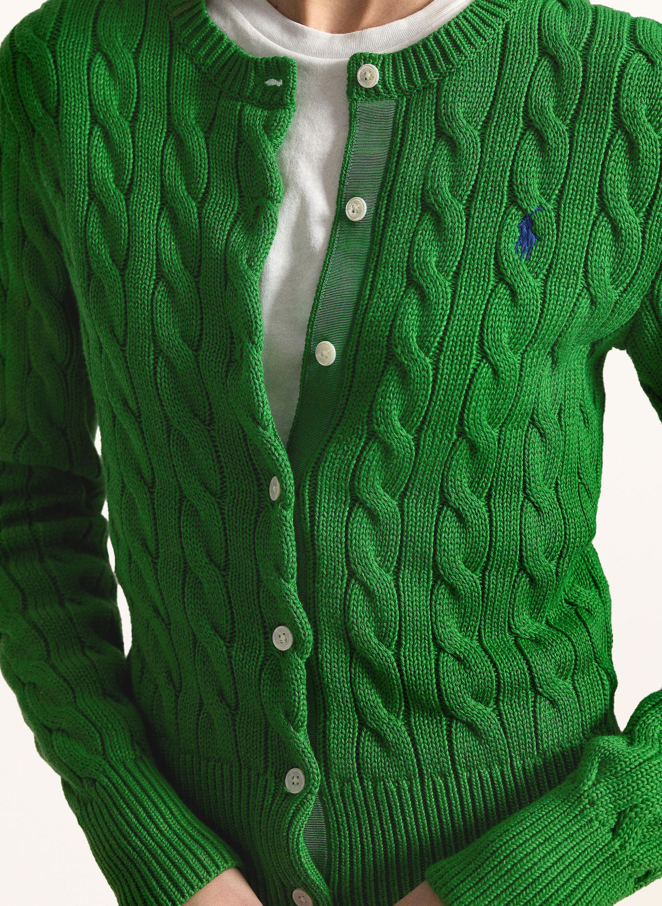 POLO RALPH LAUREN Strickjacke: GRÜN