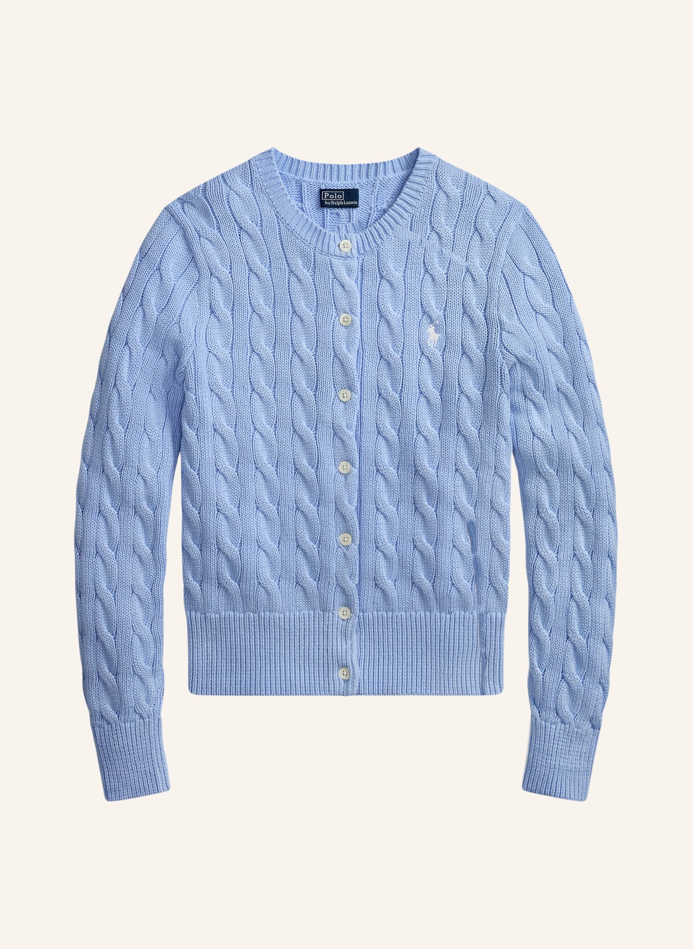 POLO RALPH LAUREN Strickjacke: HELLBLAU