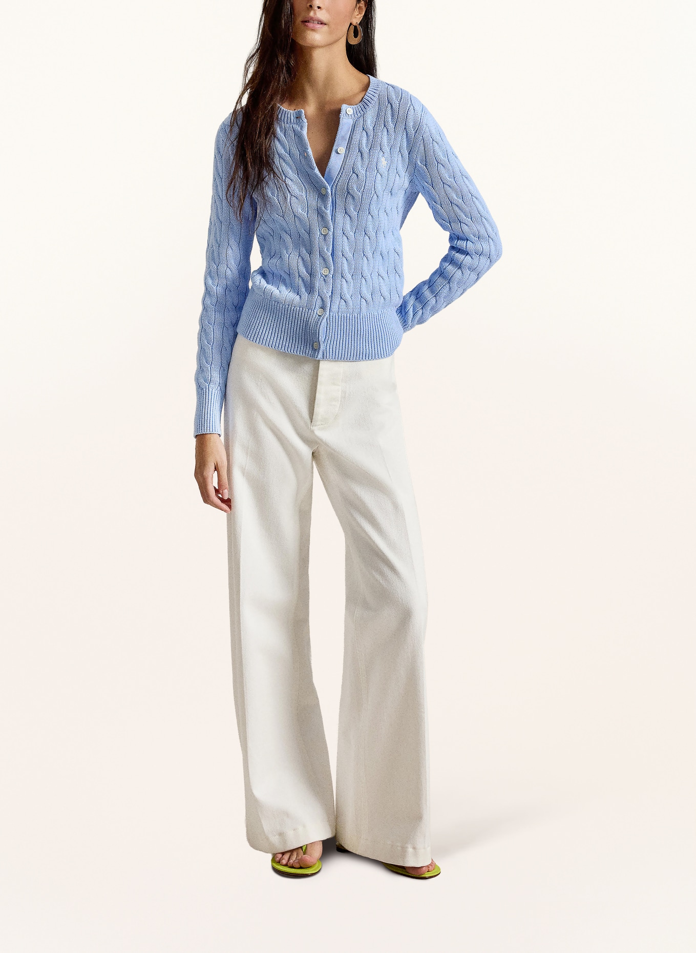 POLO RALPH LAUREN Strickjacke: HELLBLAU