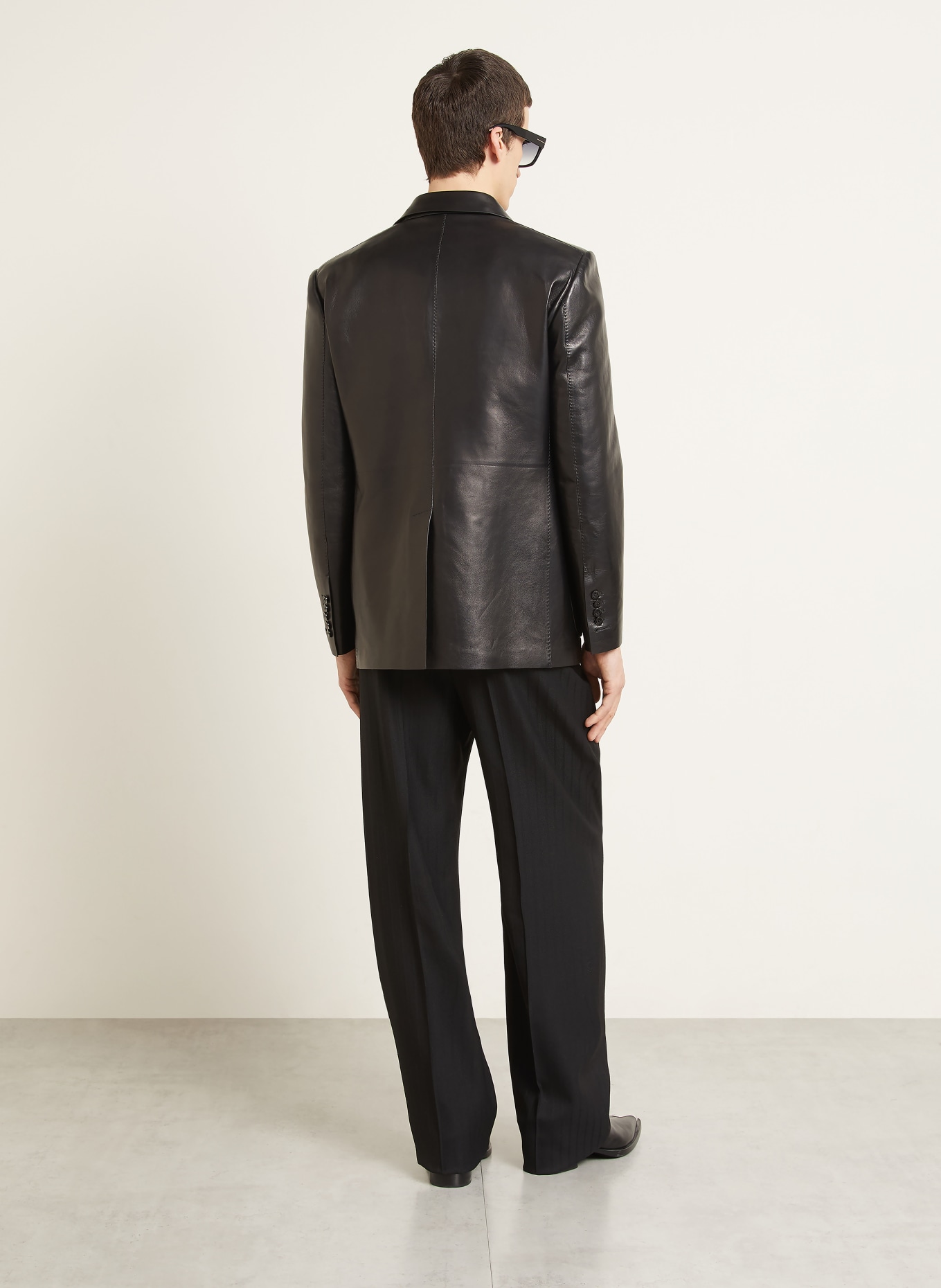 TOM FORD Lederjacke: SCHWARZ
