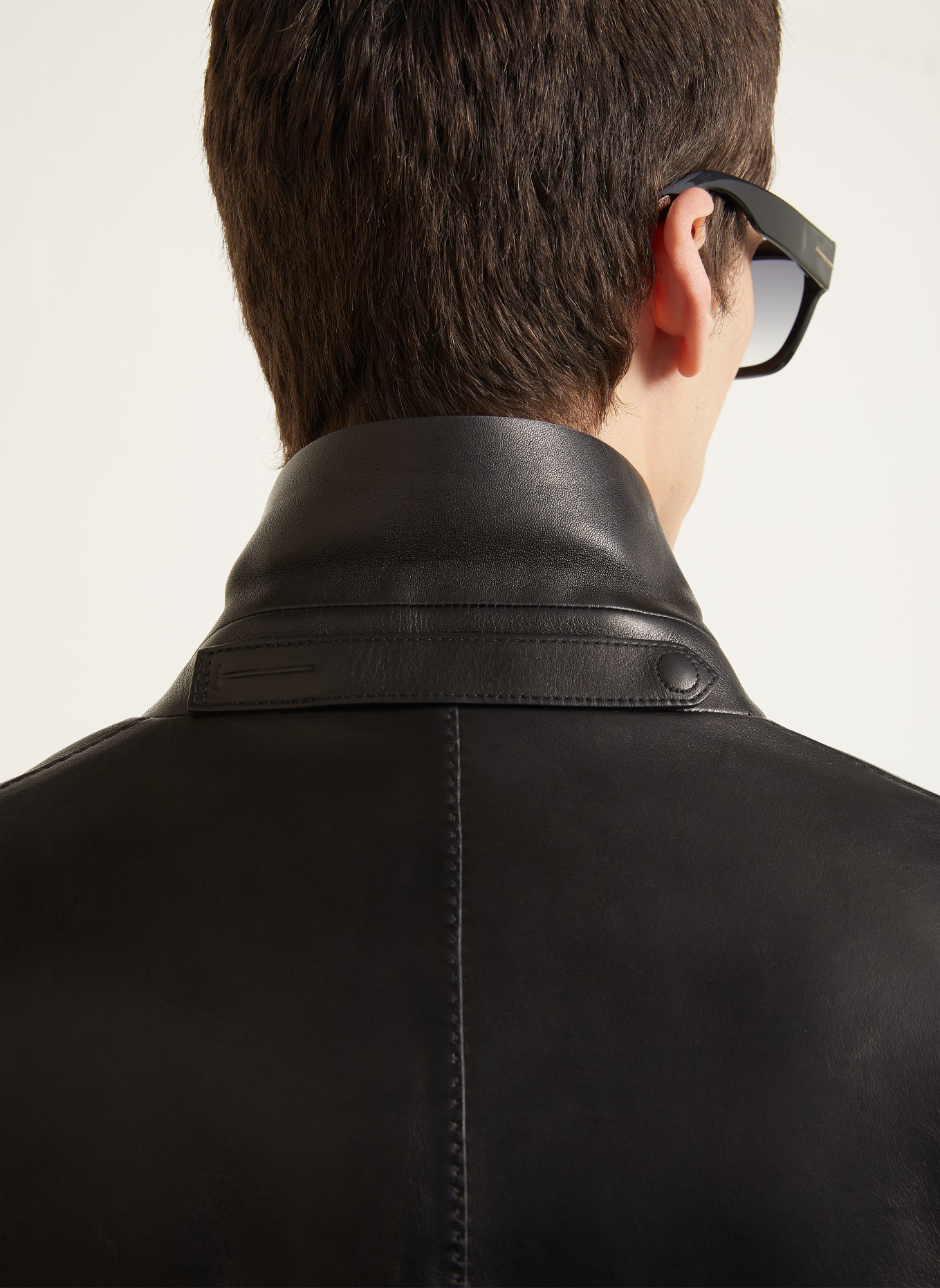 TOM FORD Lederjacke: SCHWARZ