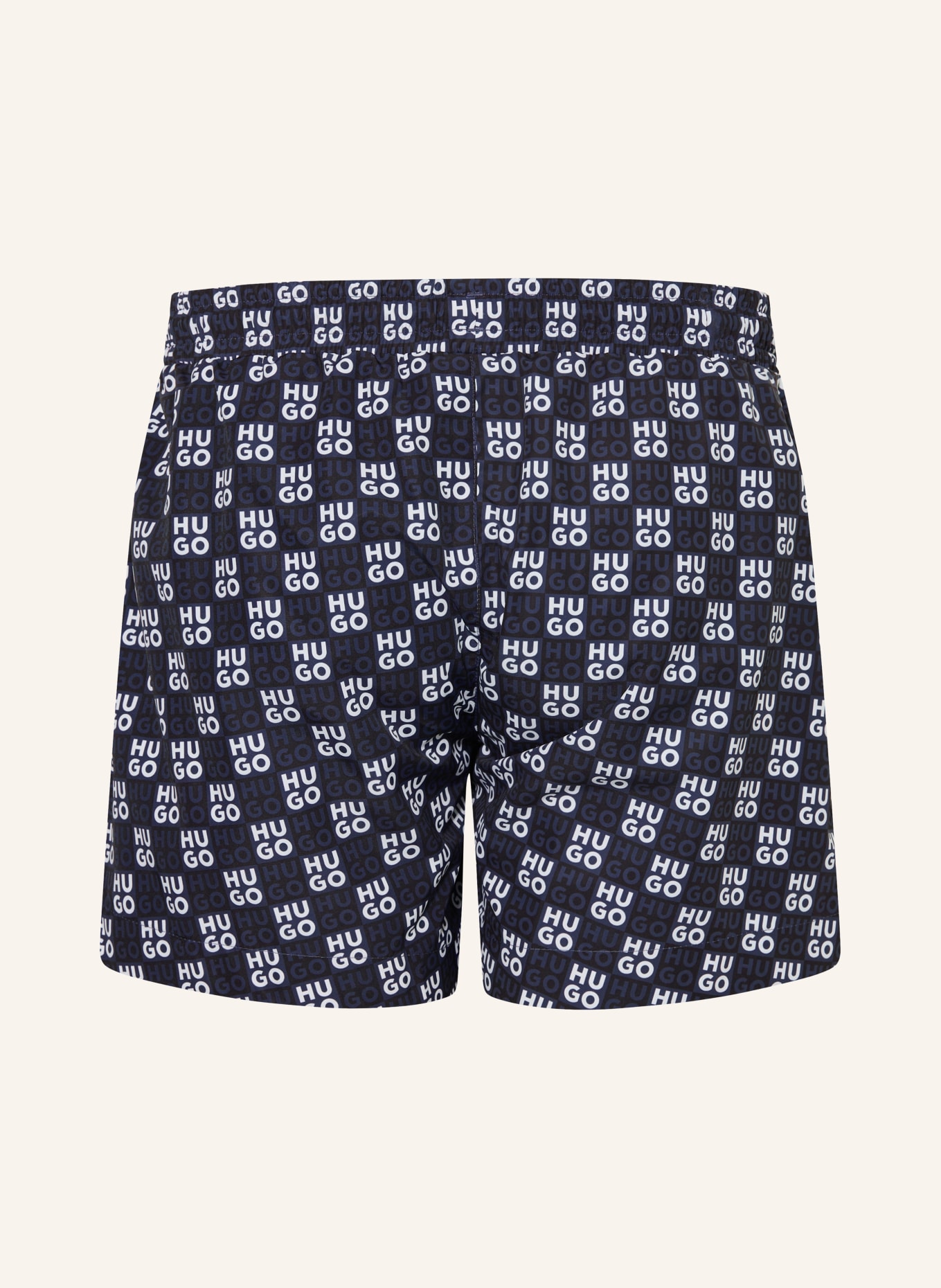 HUGO AARON swim shorts: DARK BLUE / WHITE / BLACK