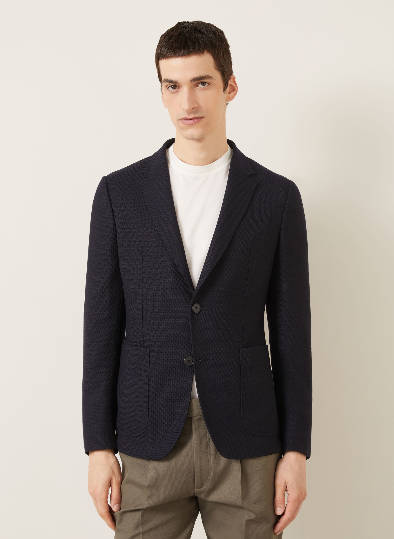 ZEGNA Marynarka o kroju Extra Slim Fit: GRANATOWY