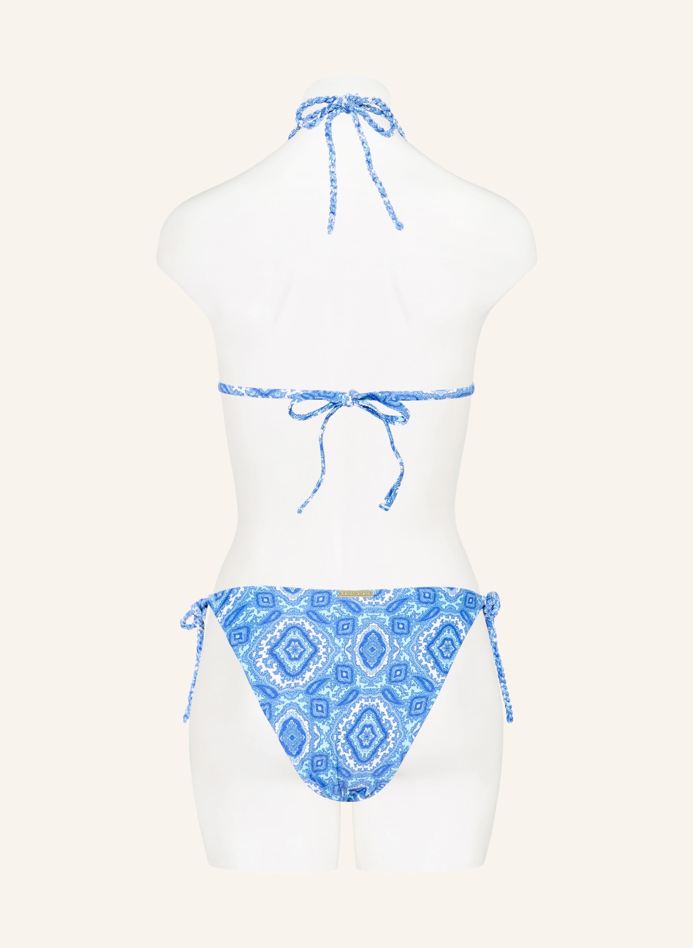 heidi klein Triangel-Bikini-Hose MYKONOS: BLAU / HELLBLAU / WEISS
