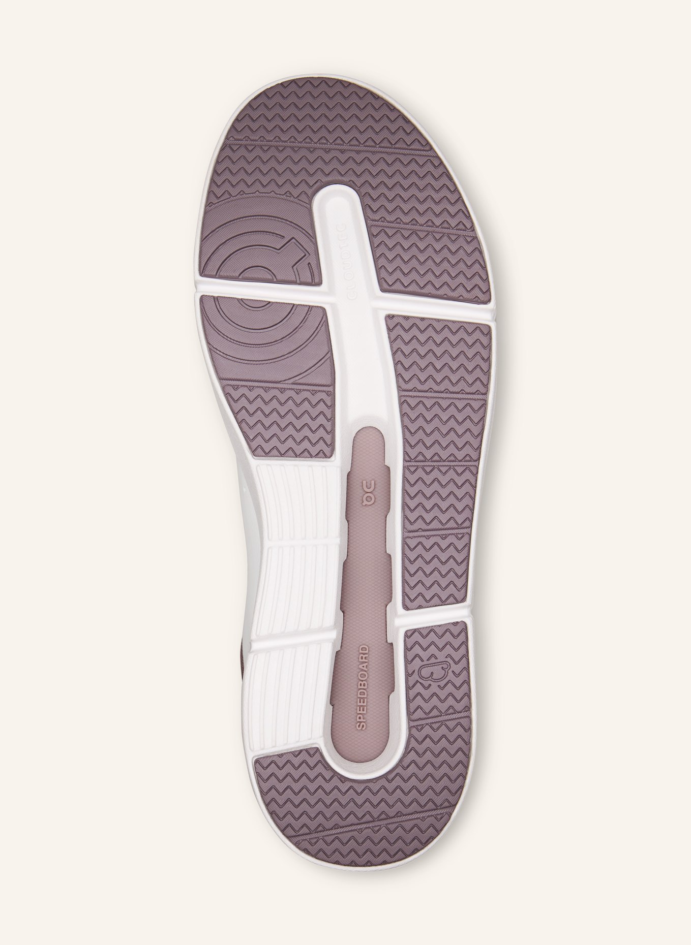 On Sneaker THE ROGER ADVANTAGE: WIT / VIEUX ROSE