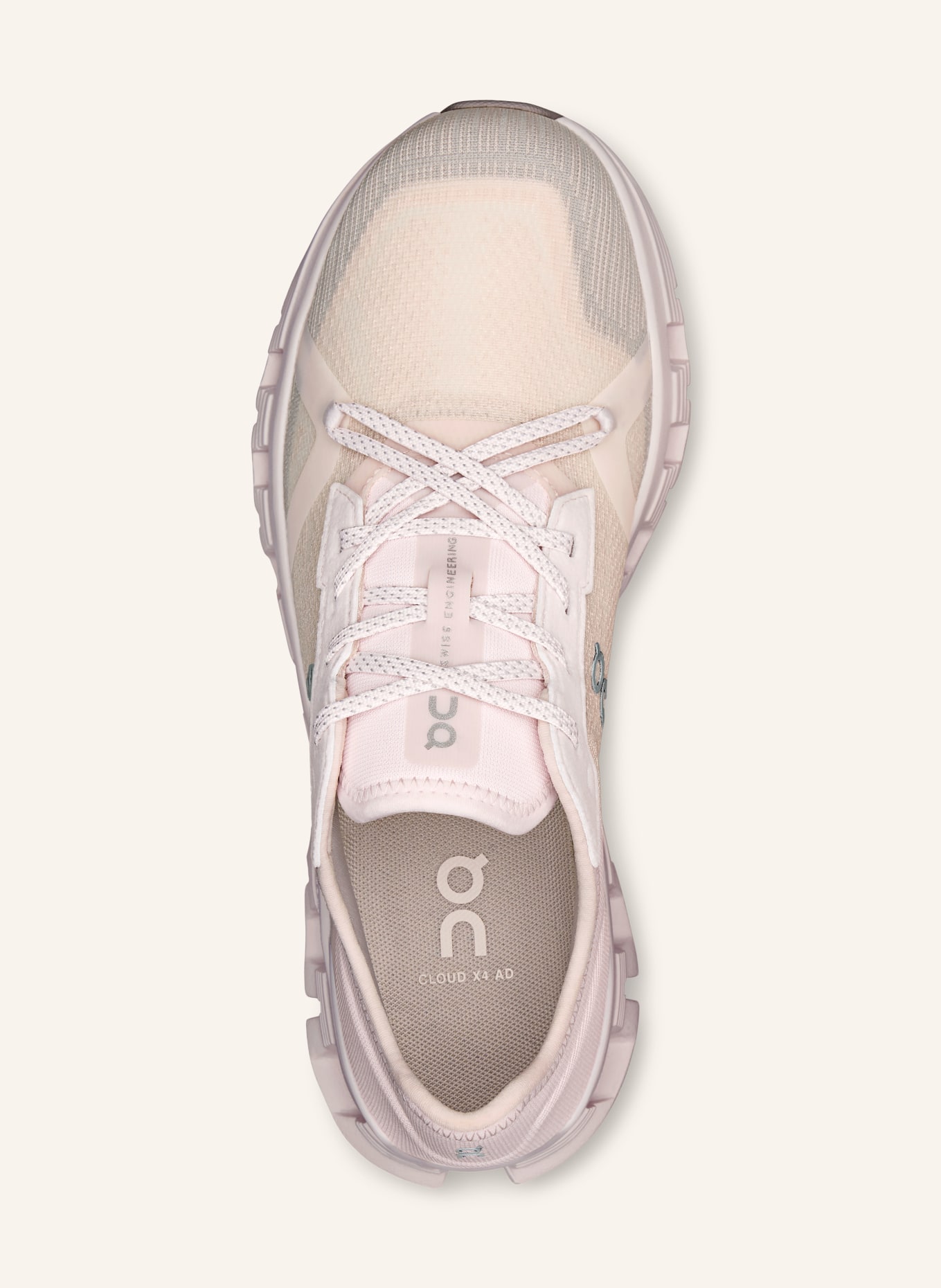 On Buty sportowe CLOUD X4 AD: JASNORÓŻOWY