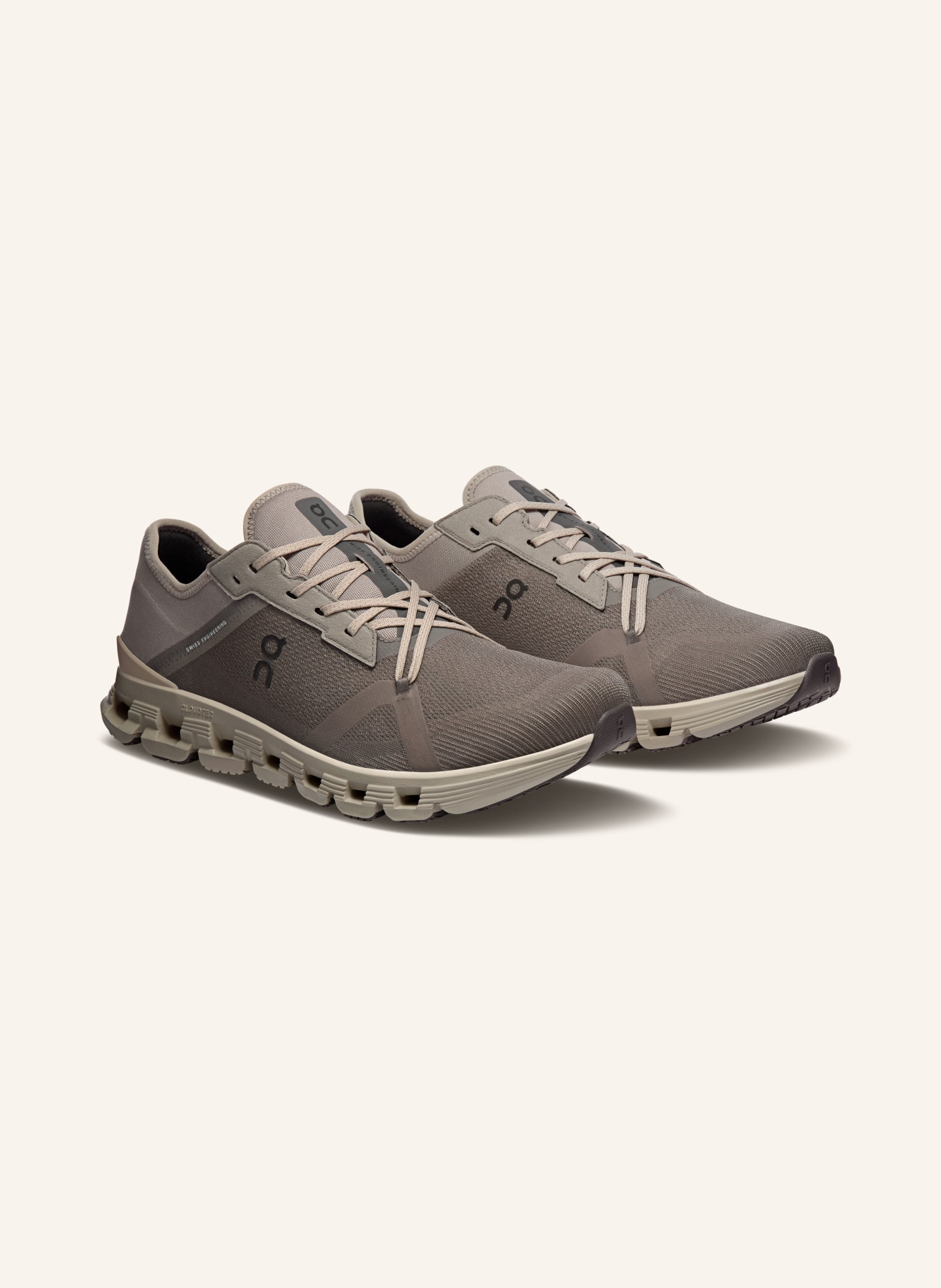 On CLOUD X 4 AD Sneakers: TAUPE / LIGHT BROWN