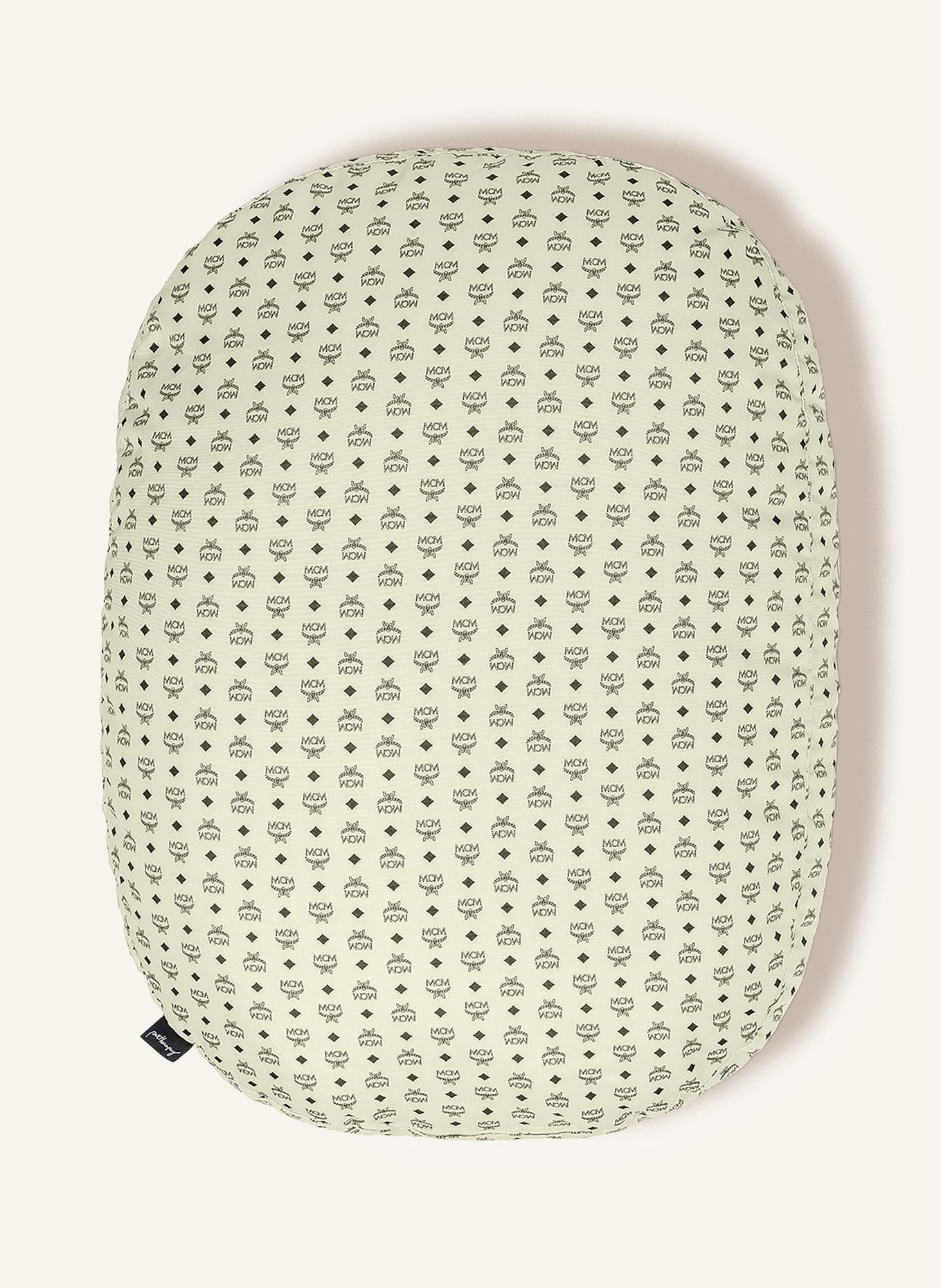 MCM bean bag: COGNAC / CREAM / BLACK