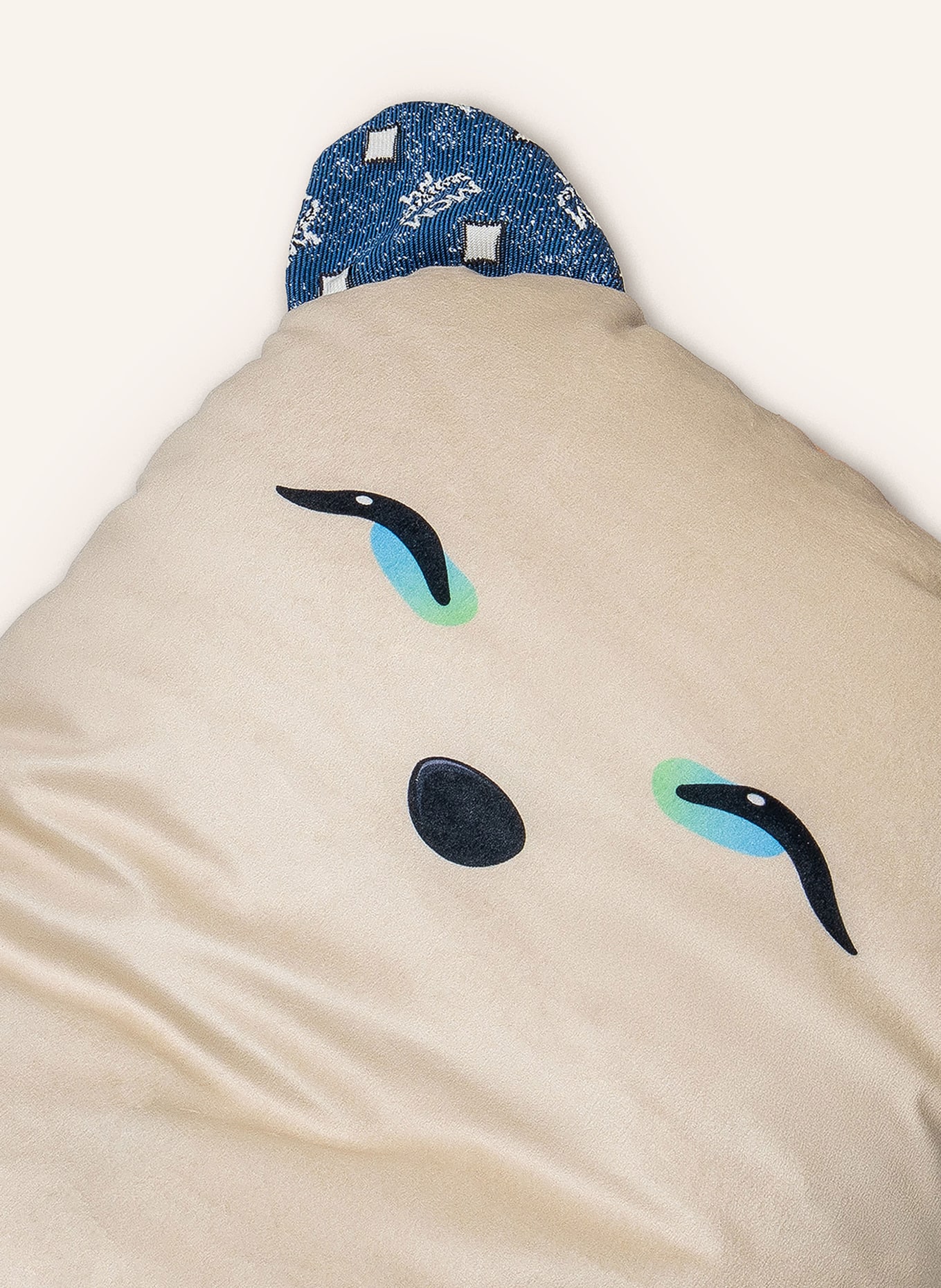 MCM Poduszka dla zwierząt MINI: NIEBIESKI / BIAŁY / CZARNY