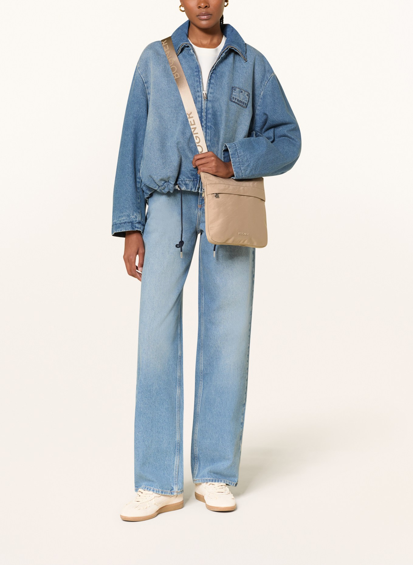 BOGNER schoudertas: TAUPE