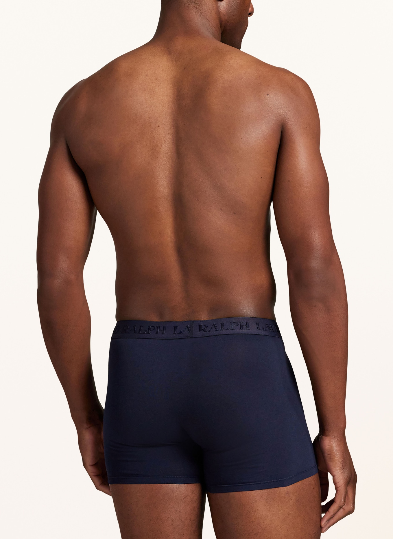 POLO RALPH LAUREN Lot de 3 boxers: BLEU / BLEU FONCÉ / BLEU CLAIR