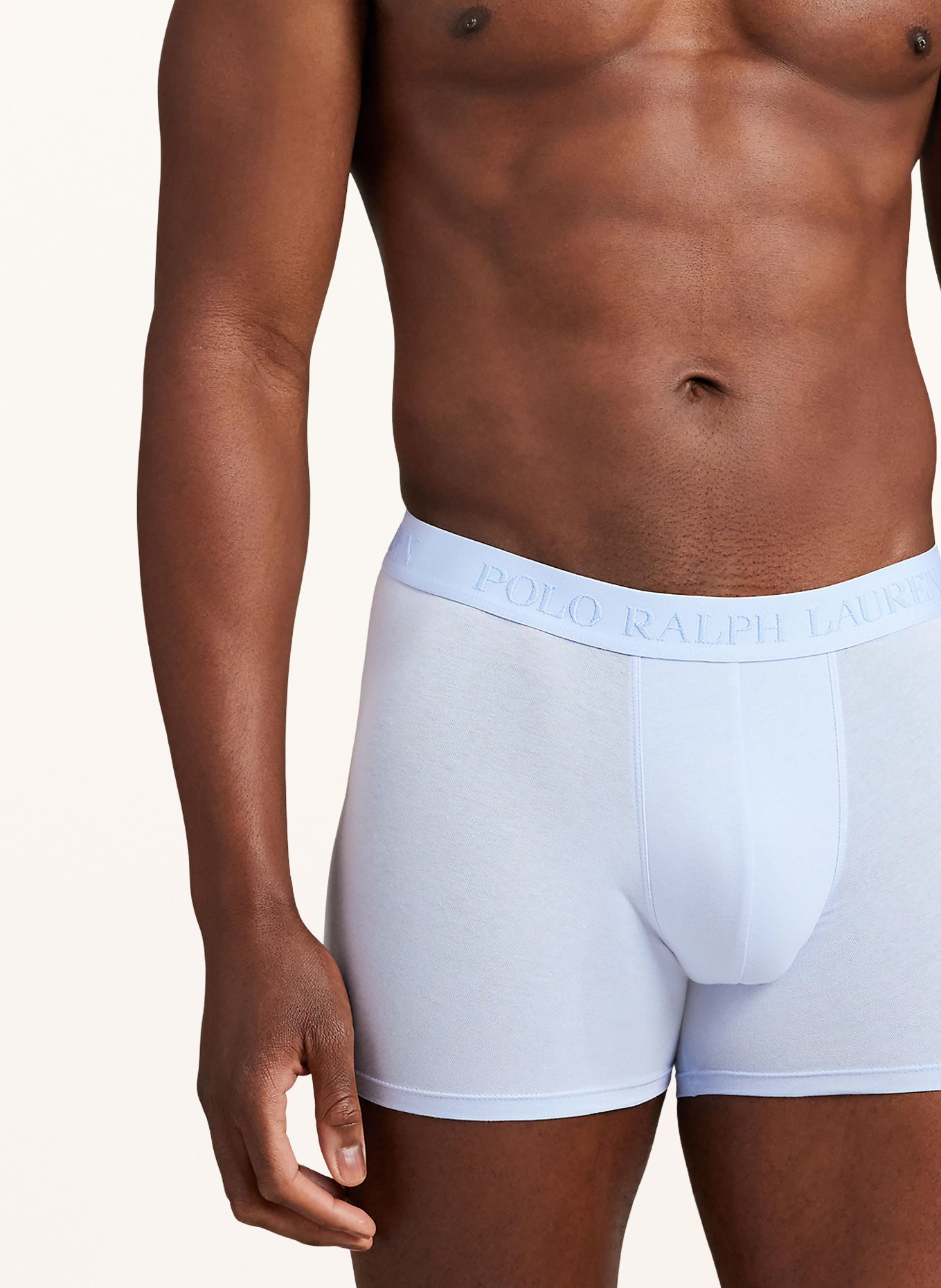POLO RALPH LAUREN Lot de 3 boxers: BLEU / BLEU FONCÉ / BLEU CLAIR
