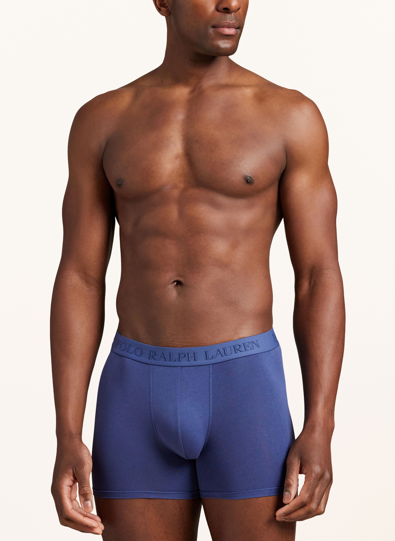 POLO RALPH LAUREN Lot de 3 boxers: BLEU / BLEU FONCÉ / BLEU CLAIR