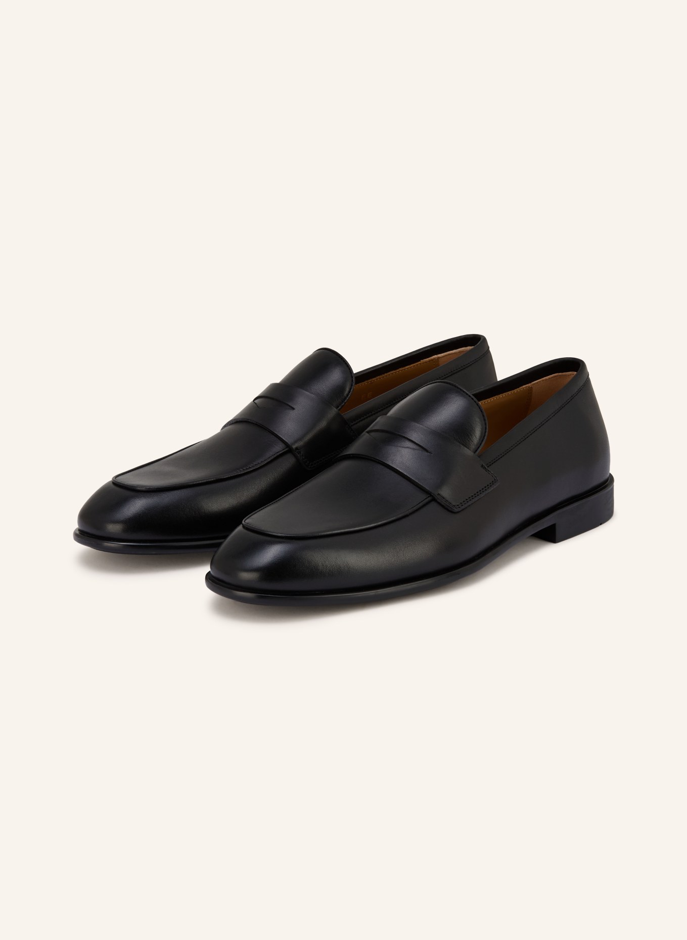FERRAGAMO Penny loafers: CZARNY