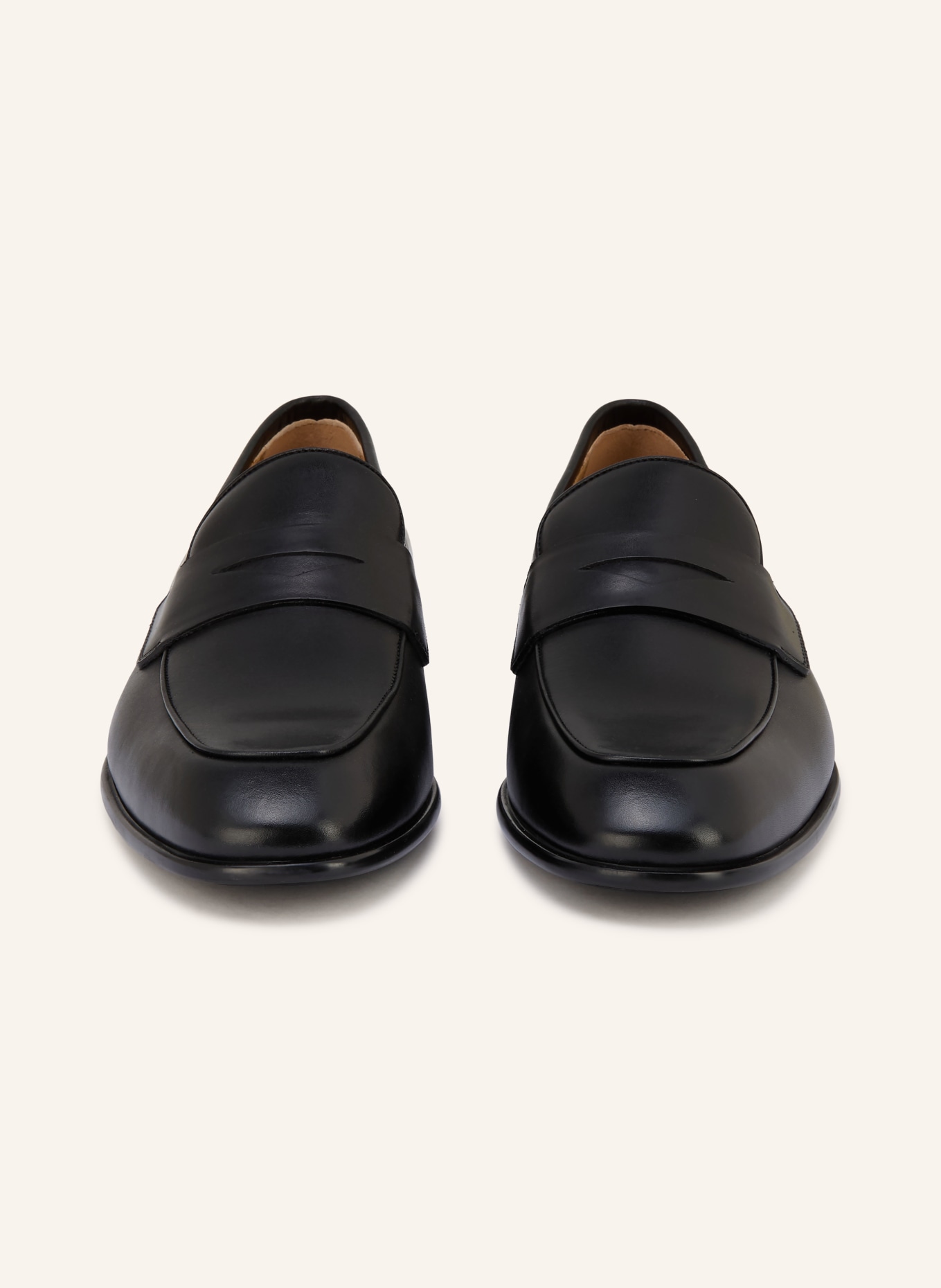 FERRAGAMO Penny loafers: CZARNY