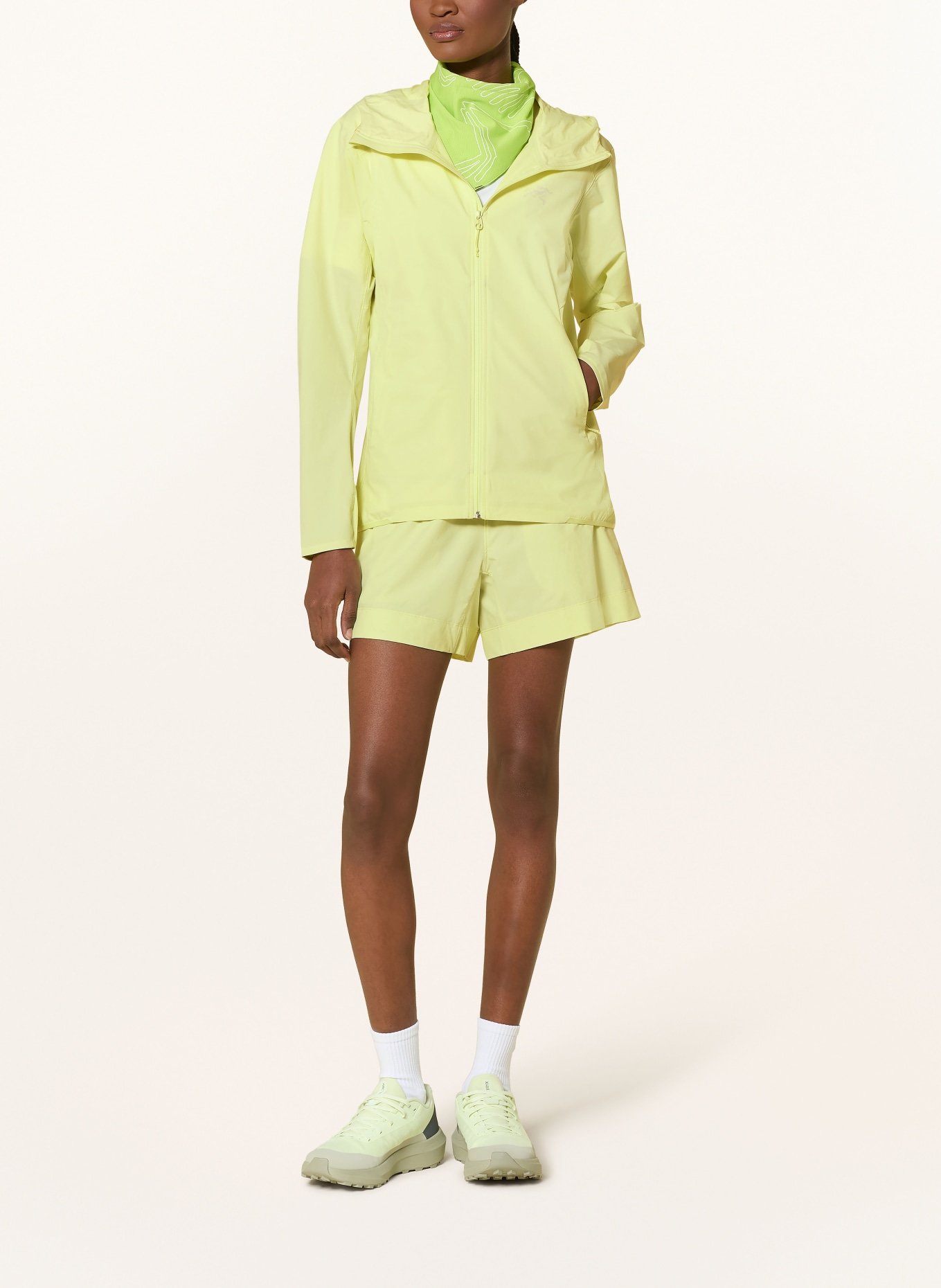 ARC'TERYX Softshell-Jacke GAMMA LIGHTWEIGHT HOODY: HELLGELB