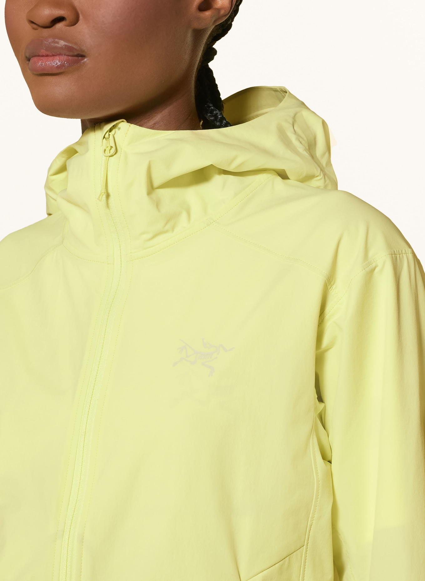 ARC'TERYX Softshell-Jacke GAMMA LIGHTWEIGHT HOODY: HELLGELB