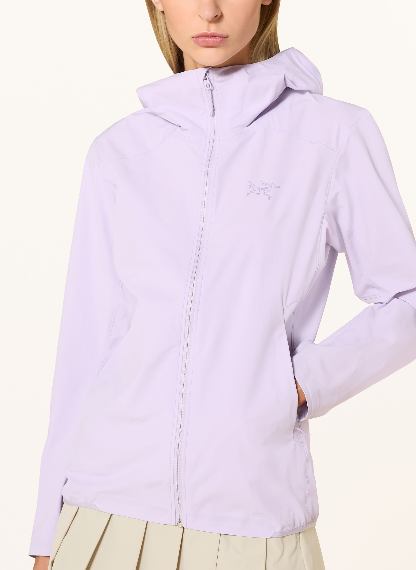 ARC'TERYX Softshell-Jacke GAMMA LIGHTWEIGHT HOODY: HELLLILA