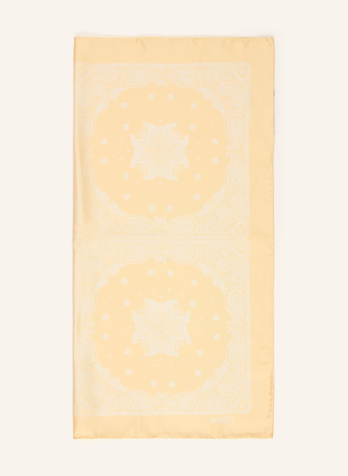 AENEIS Seidentuch: GELB / HELLGELB