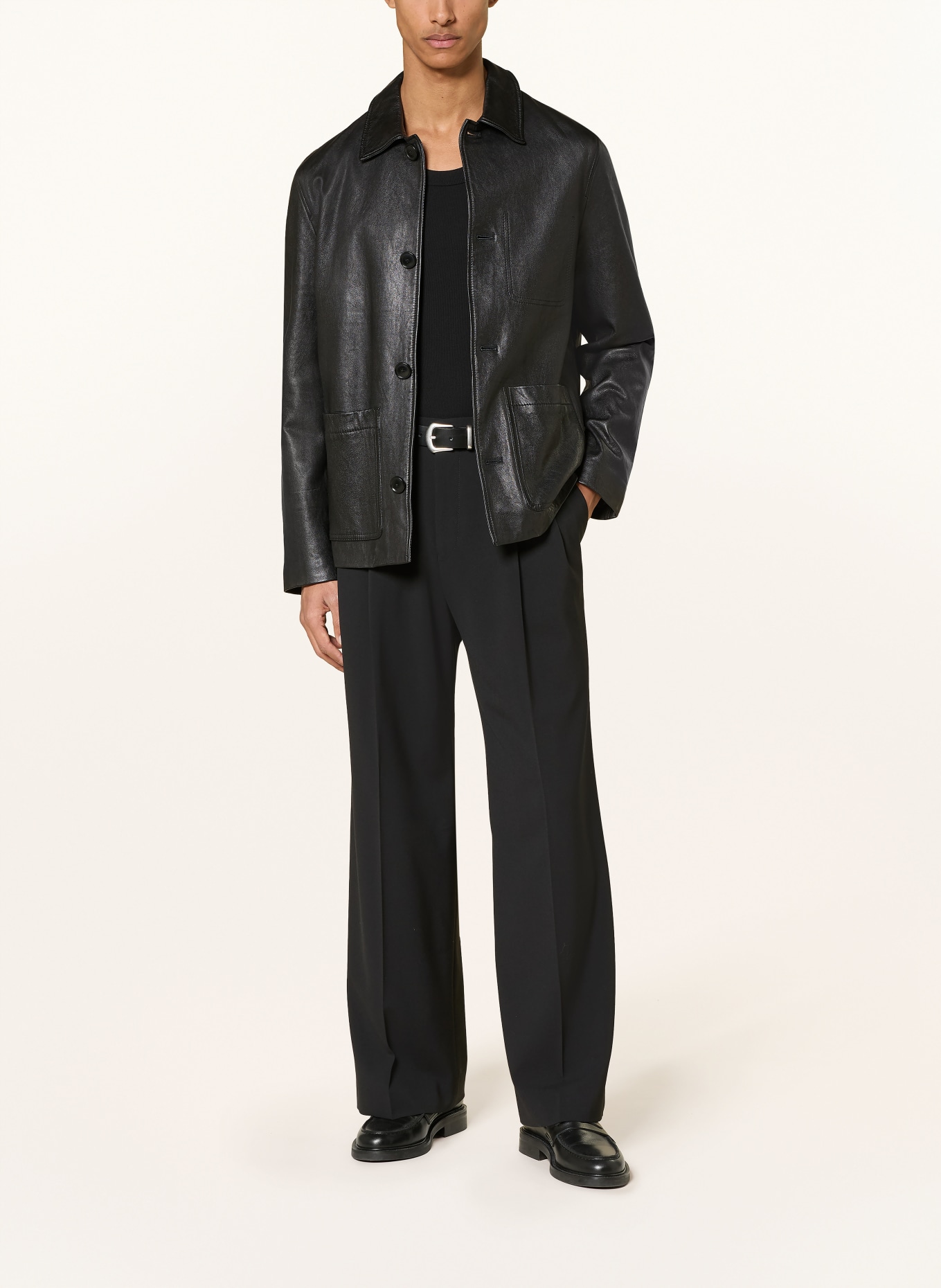 DRYKORN Chino LEEK_WIDE Coupe large: NOIR