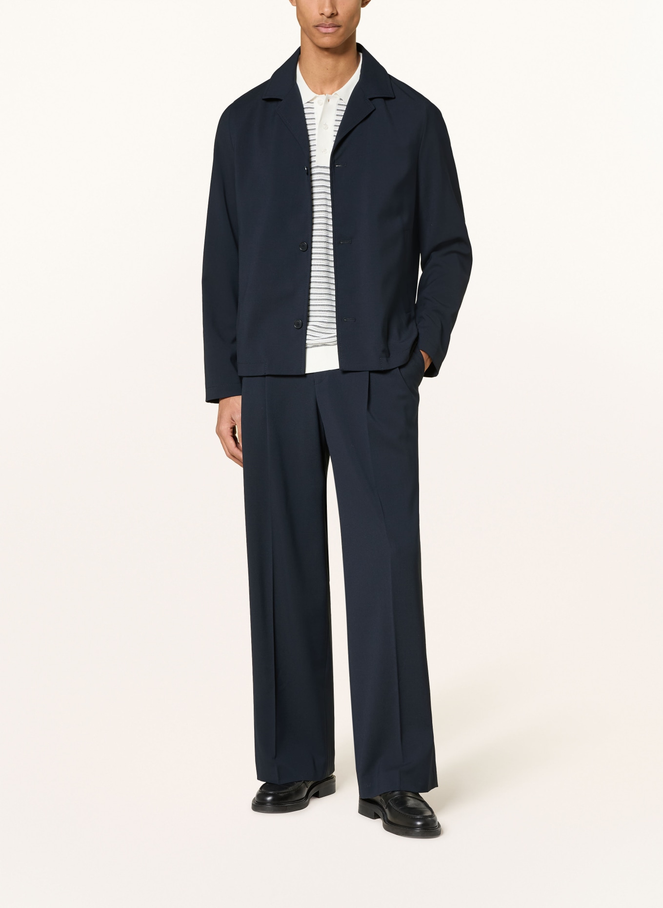 DRYKORN Chino LEEK_WIDE Wide Fit: DARK BLUE