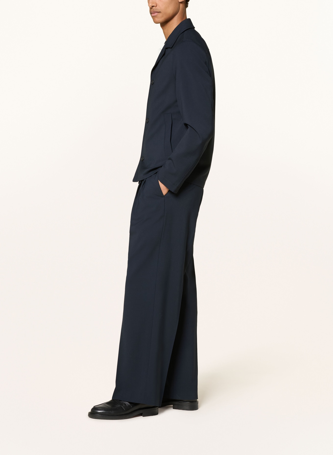 DRYKORN Chino LEEK_WIDE Wide Fit: DARK BLUE