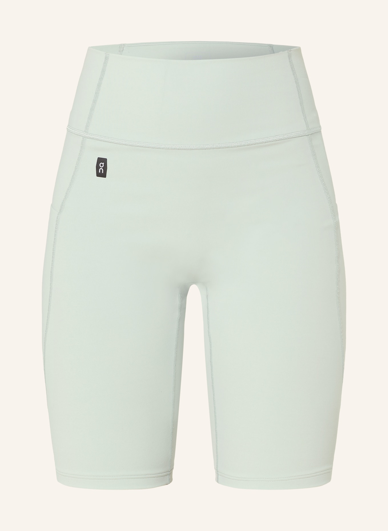 On STUDIO SHORT Tights: TURQUOISE