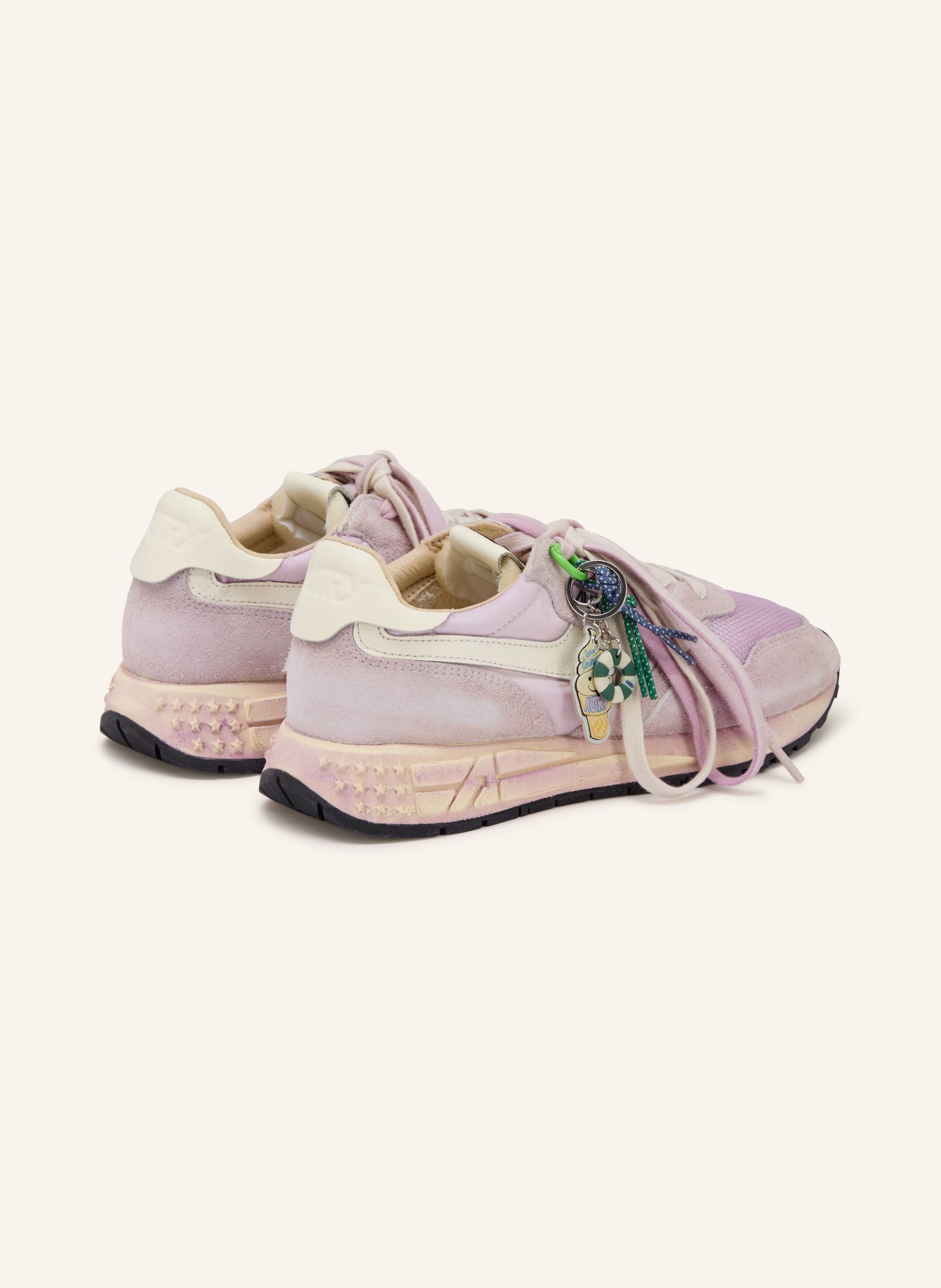 AUTRY Sneakersy REELWIND SUPERVINTAGE YS: JASNOFIOLETOWY / BIAŁY