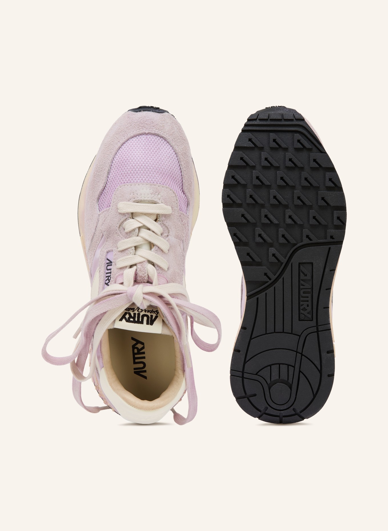 AUTRY Sneakersy REELWIND SUPERVINTAGE YS: JASNOFIOLETOWY / BIAŁY