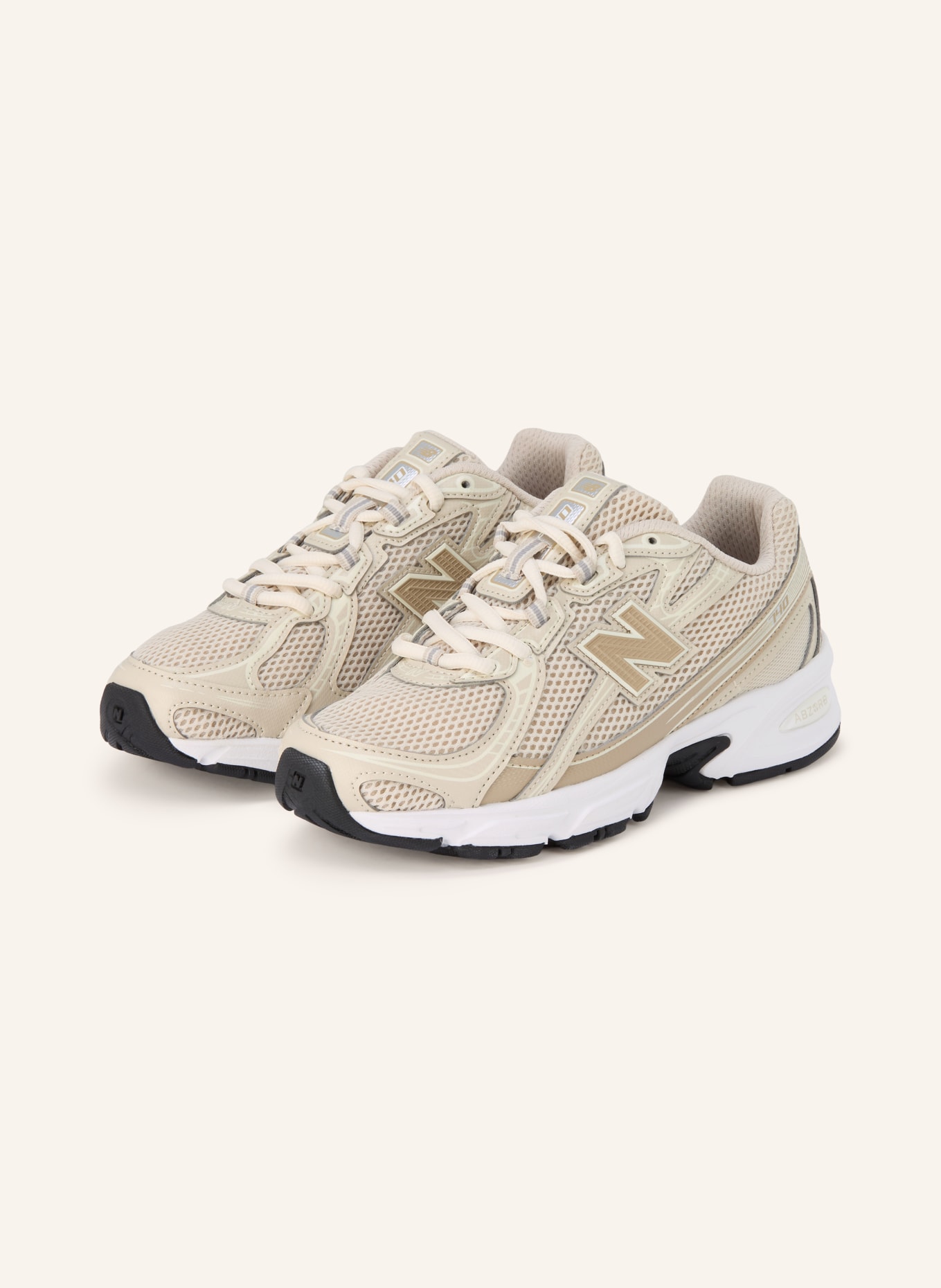 new balance Sneaker 740: BEIGE / SILBER / HELLBRAUN