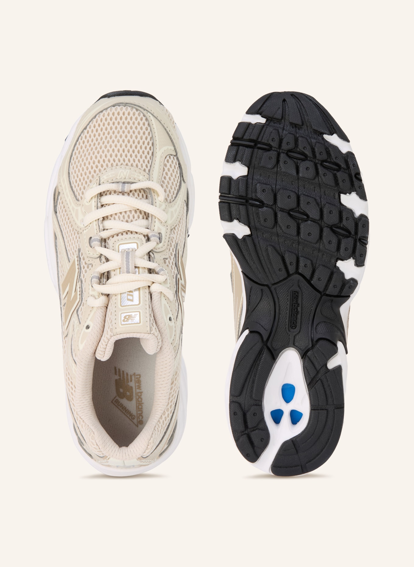 new balance Sneaker 740: BEIGE / SILBER / HELLBRAUN