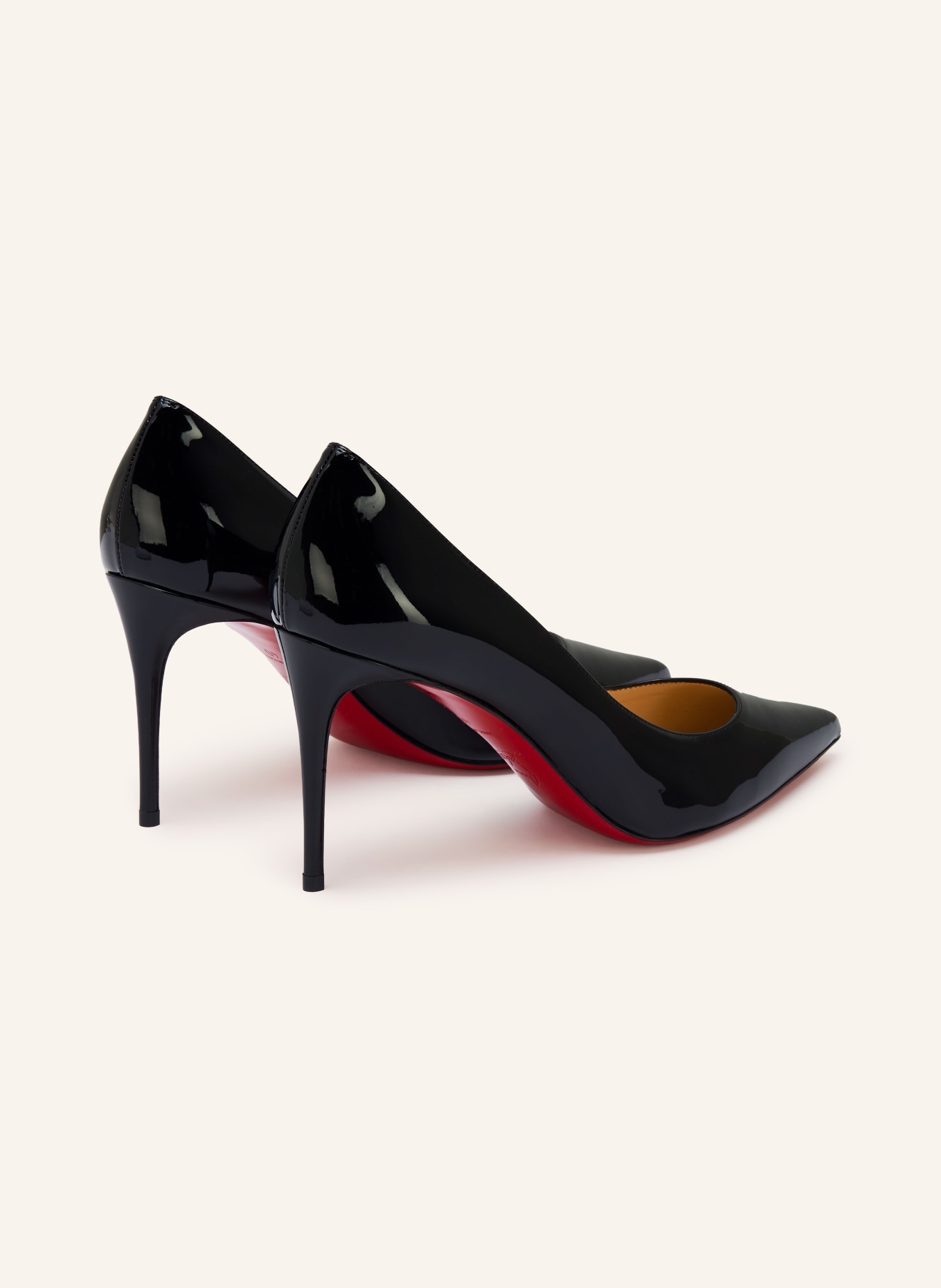 Christian Louboutin Escarpins vernis KATE 85: NOIR