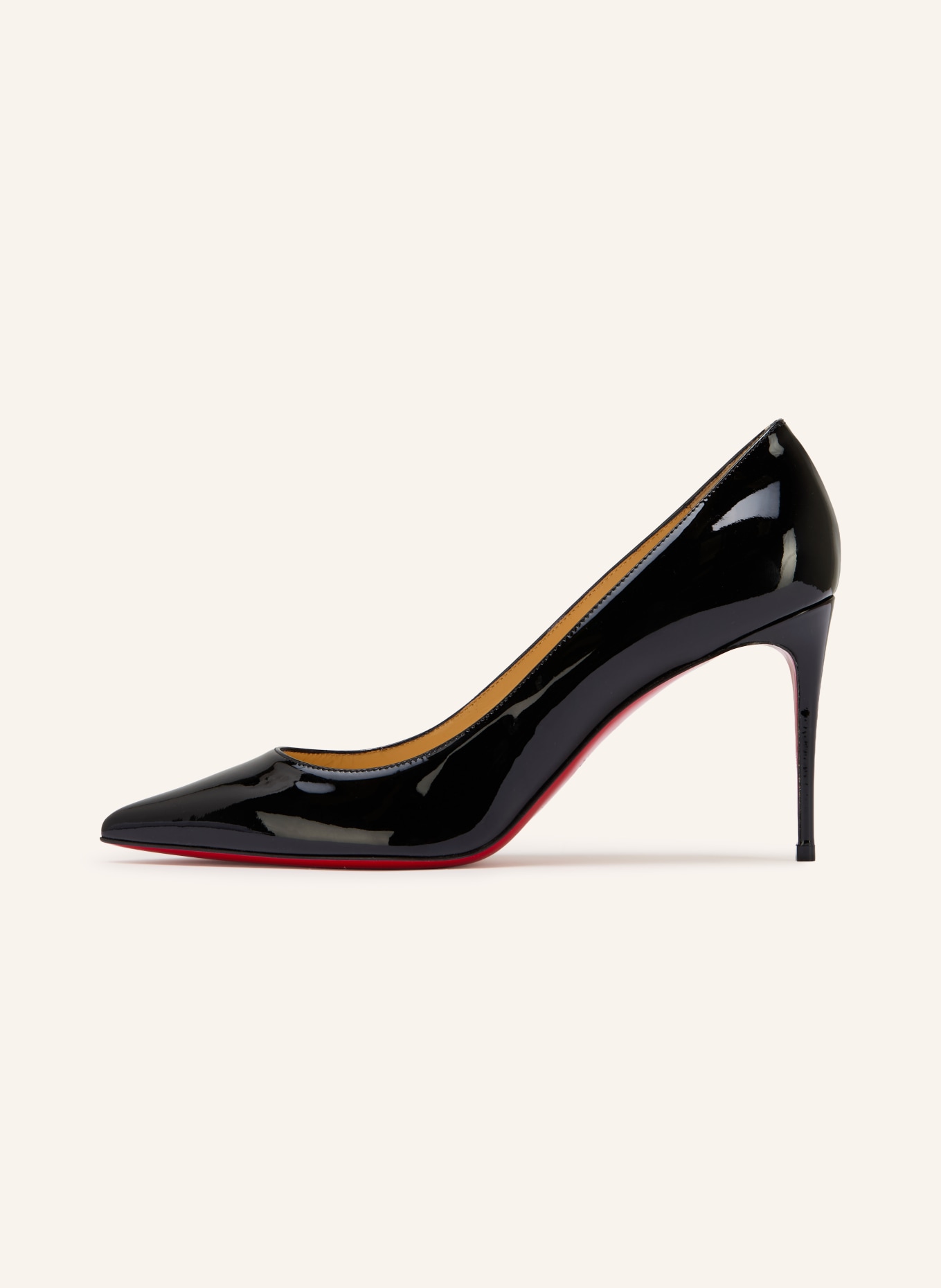 Christian Louboutin Escarpins vernis KATE 85: NOIR